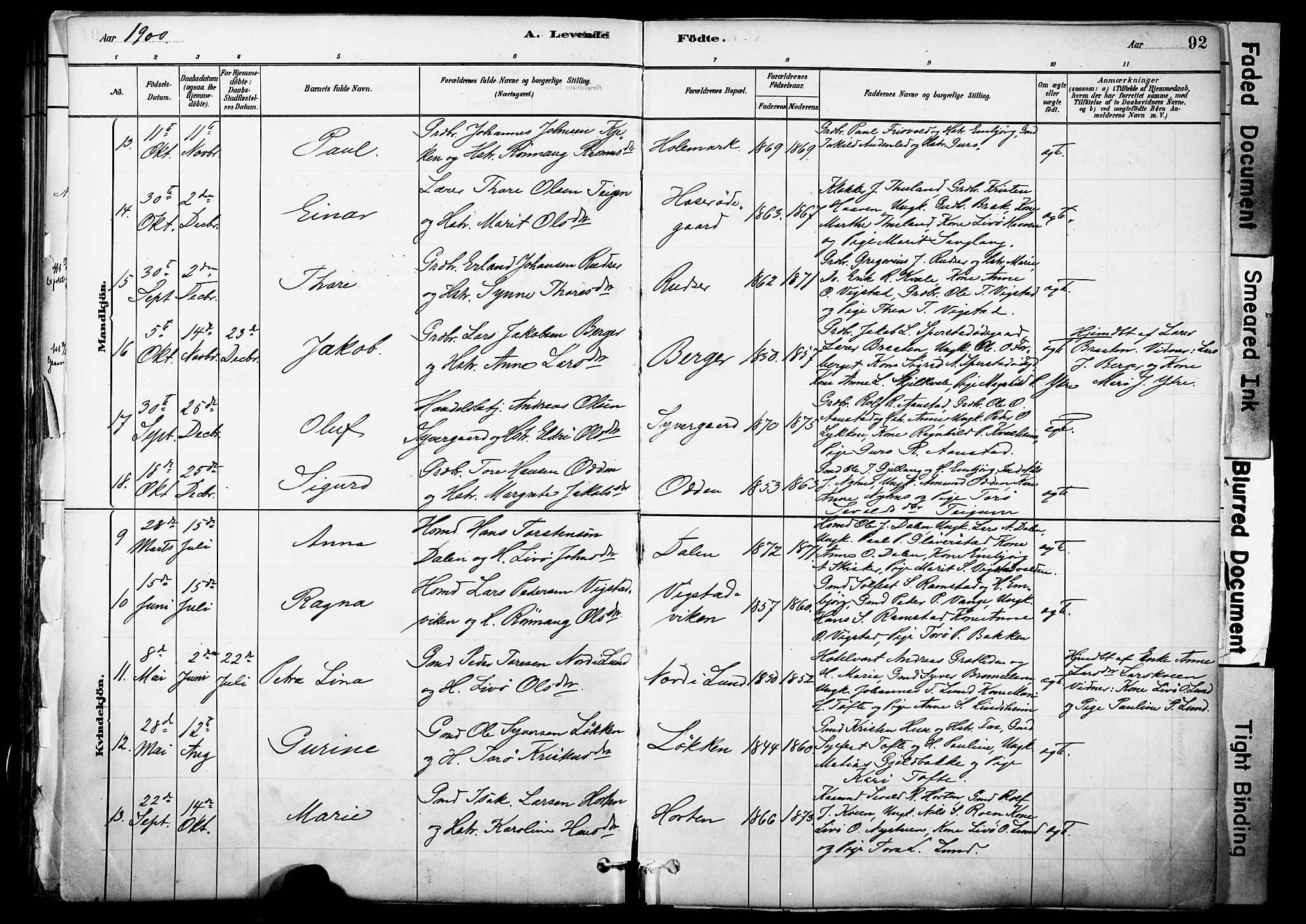 Skjåk prestekontor, SAH/PREST-072/H/Ha/Haa/L0003: Parish register (official) no. 3, 1880-1907, p. 92