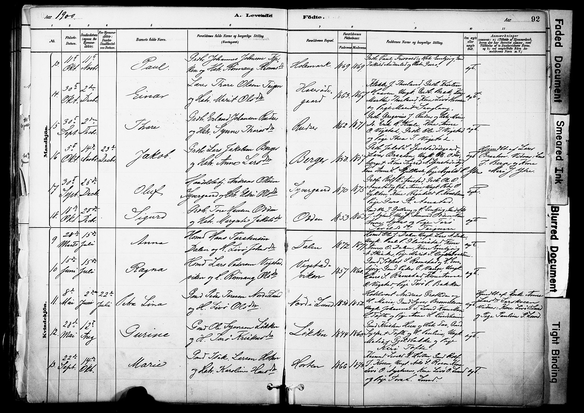 Skjåk prestekontor, AV/SAH-PREST-072/H/Ha/Haa/L0003: Parish register (official) no. 3, 1880-1907, p. 92