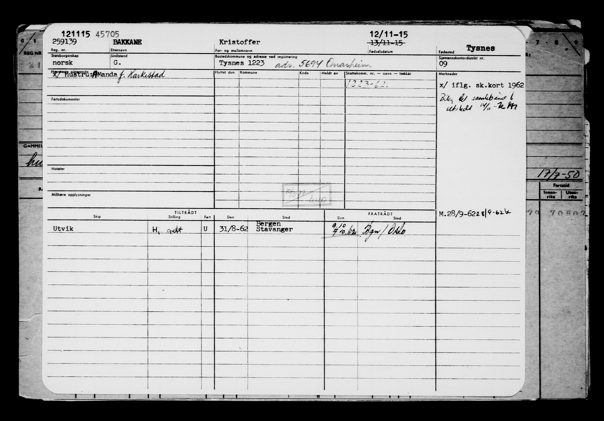 Direktoratet for sjømenn, RA/S-3545/G/Gb/L0134: Hovedkort, 1915, p. 455