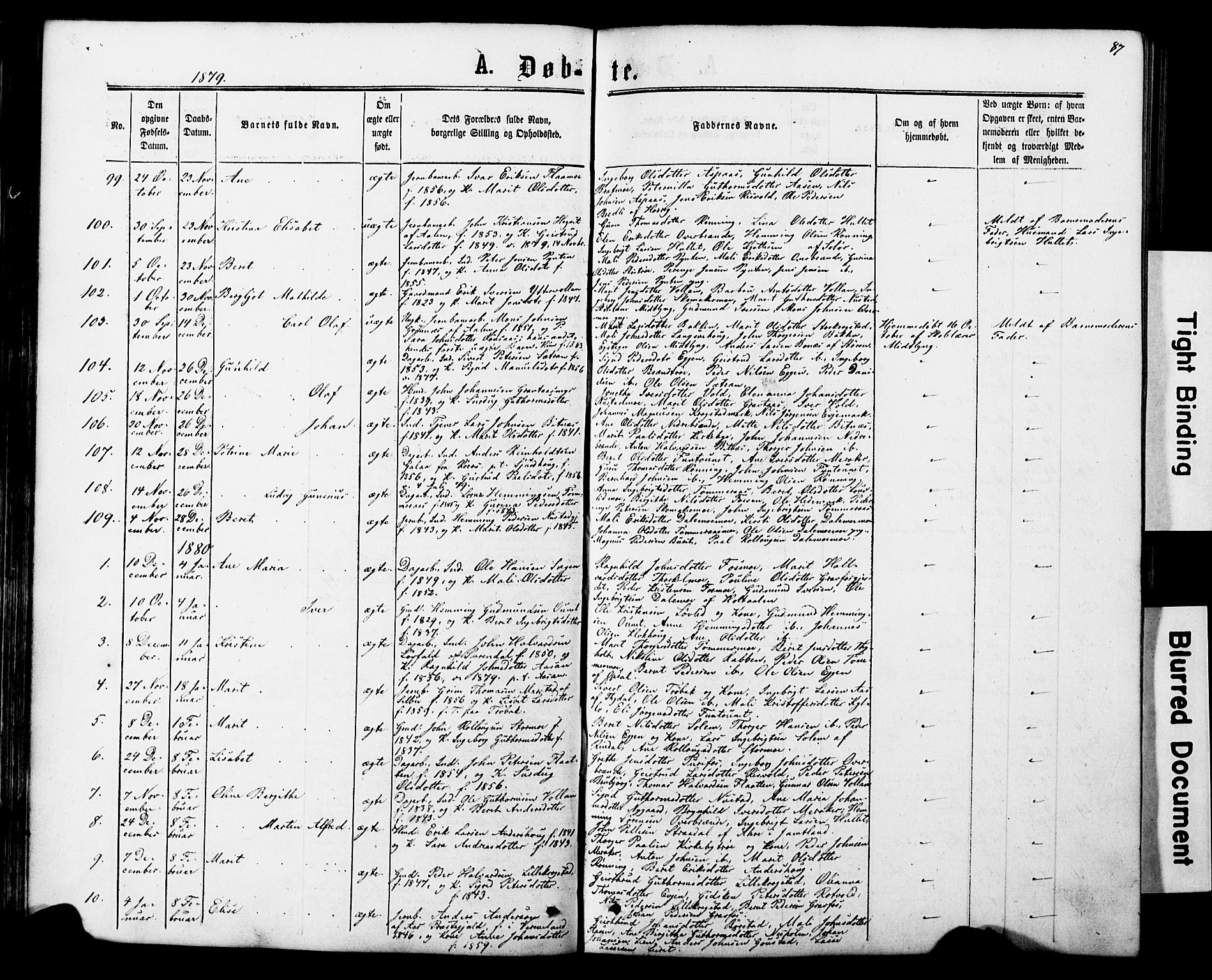 Ministerialprotokoller, klokkerbøker og fødselsregistre - Nord-Trøndelag, SAT/A-1458/706/L0049: Parish register (copy) no. 706C01, 1864-1895, p. 87