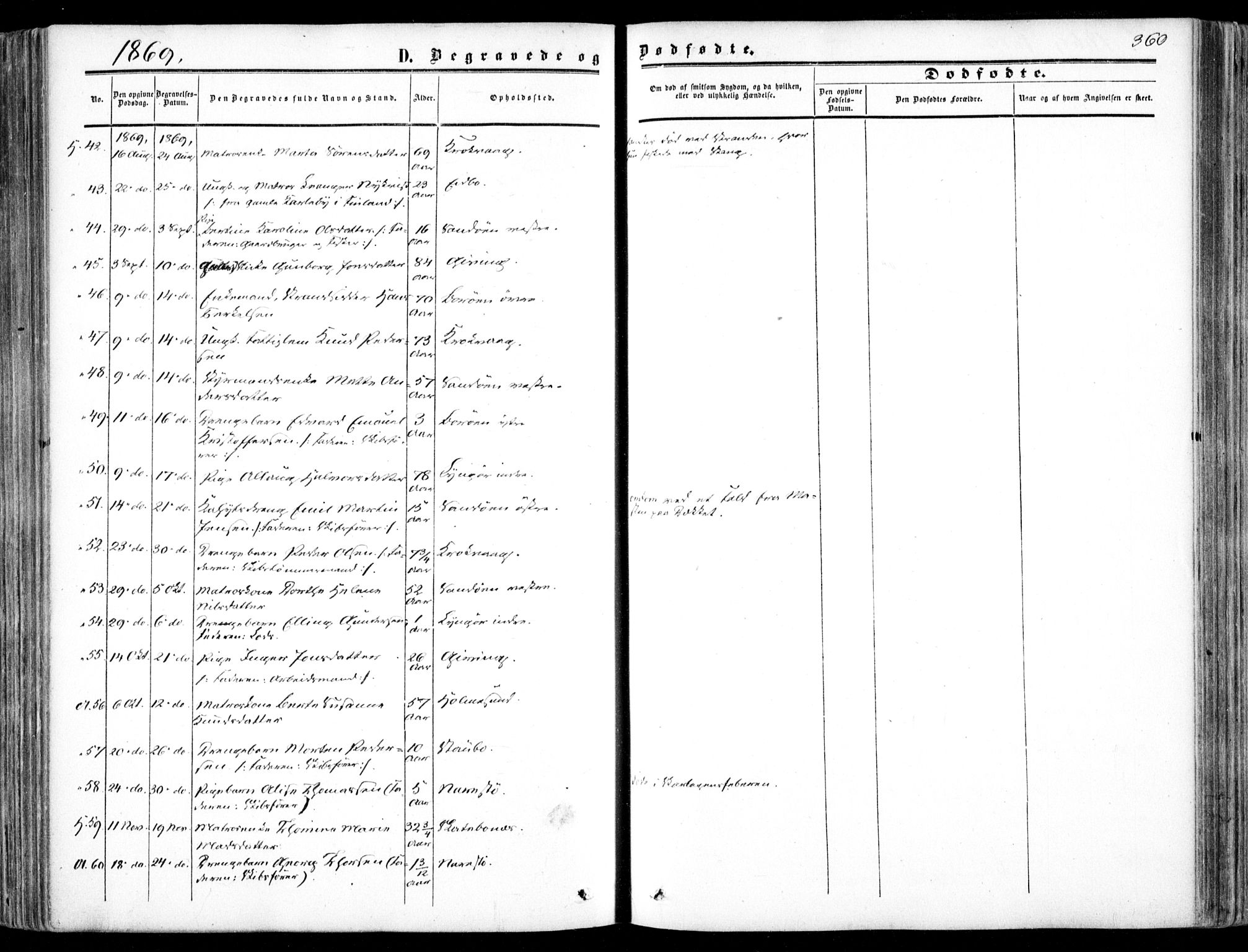 Dypvåg sokneprestkontor, SAK/1111-0007/F/Fa/Faa/L0006: Parish register (official) no. A 6, 1855-1872, p. 360