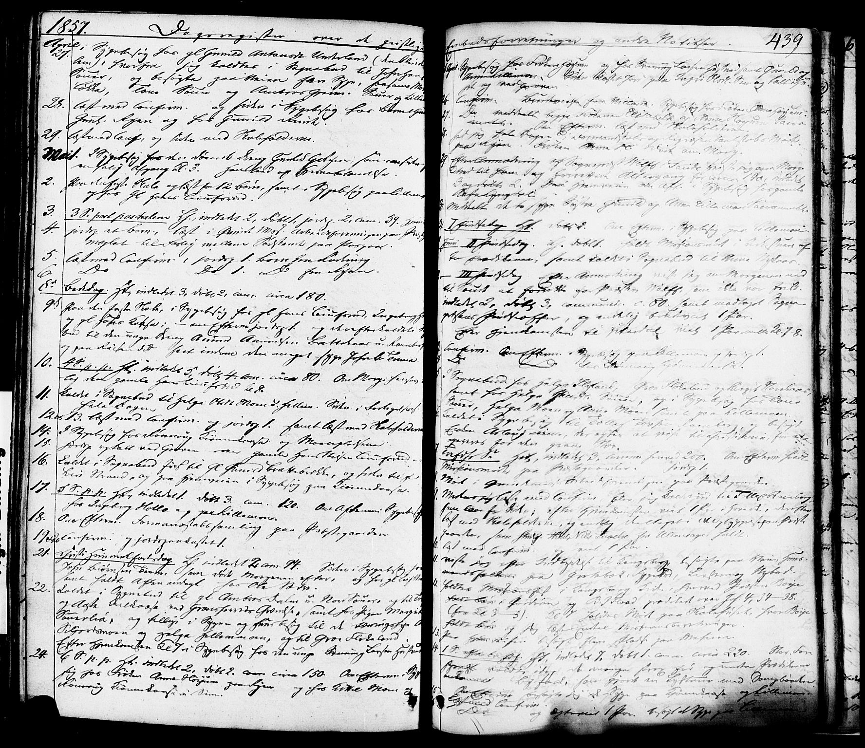 Heddal kirkebøker, AV/SAKO-A-268/F/Fa/L0006: Parish register (official) no. I 6, 1837-1854, p. 439