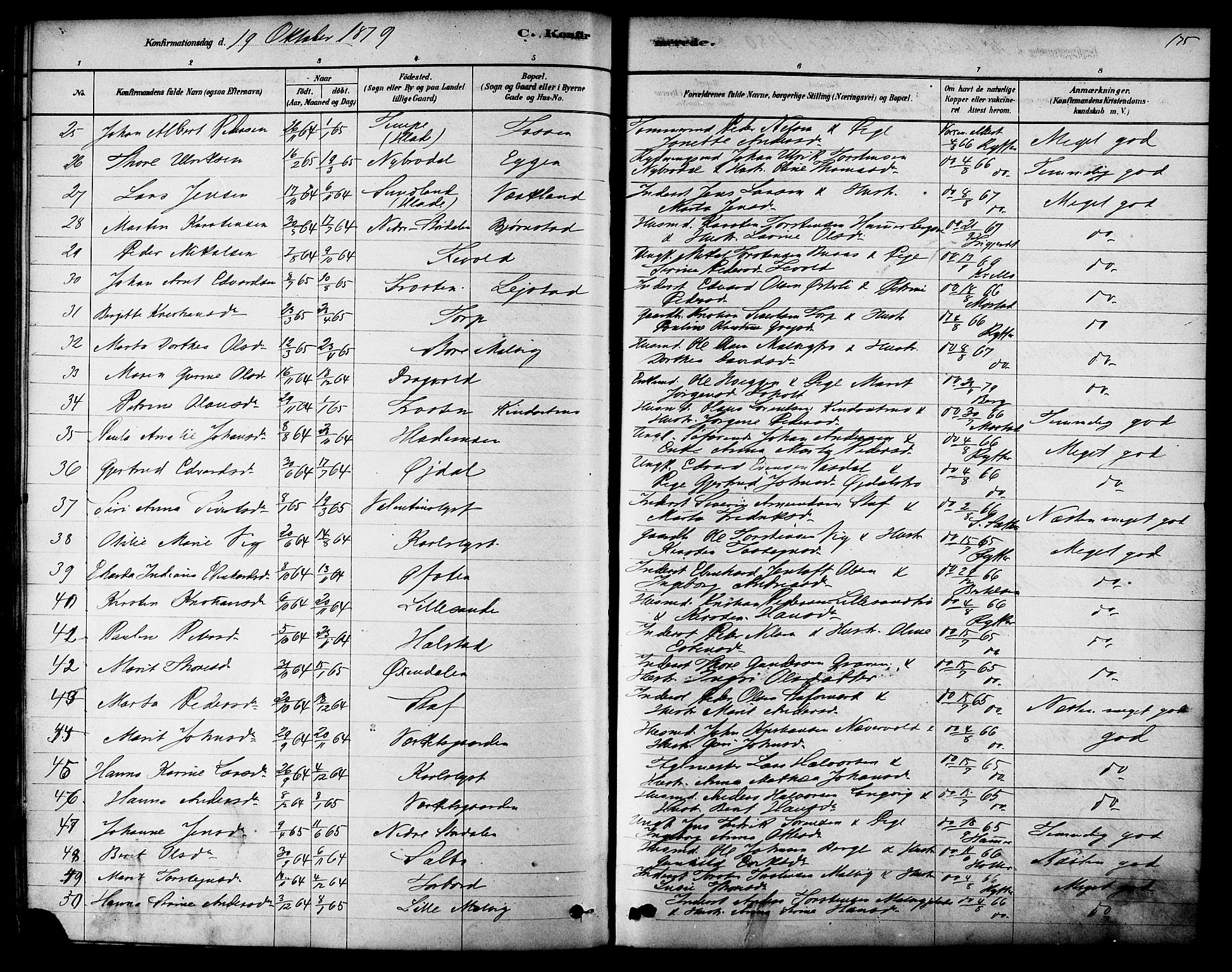 Ministerialprotokoller, klokkerbøker og fødselsregistre - Sør-Trøndelag, SAT/A-1456/616/L0410: Parish register (official) no. 616A07, 1878-1893, p. 135