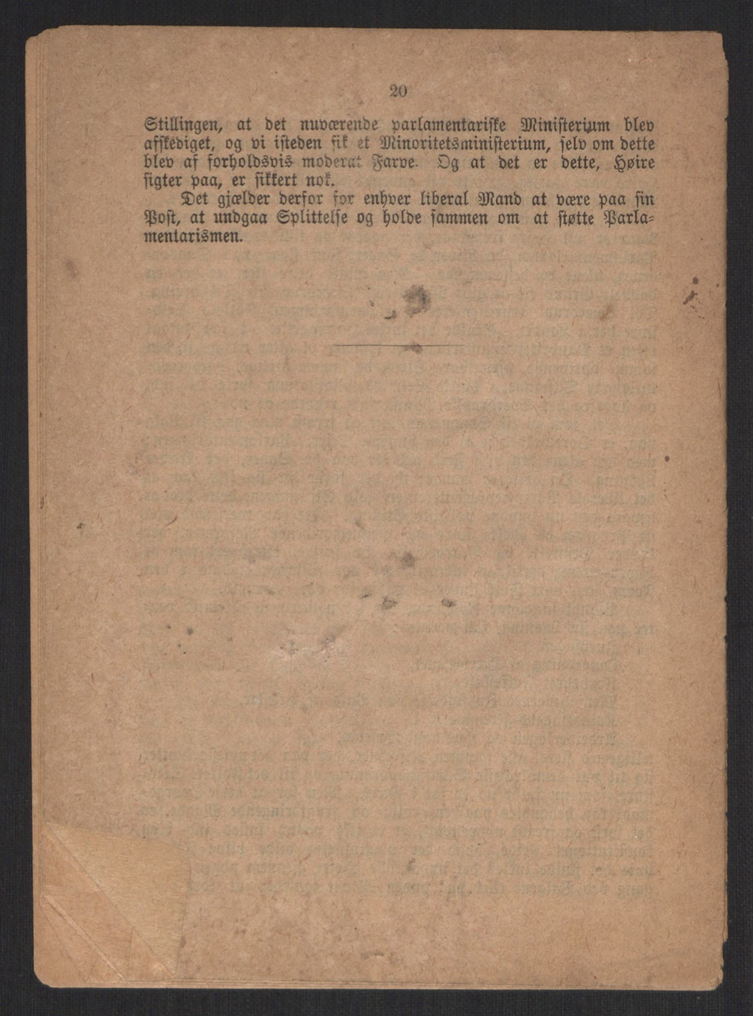 Venstres Hovedorganisasjon, RA/PA-0876/X/L0001: De eldste skrifter, 1860-1936, p. 460