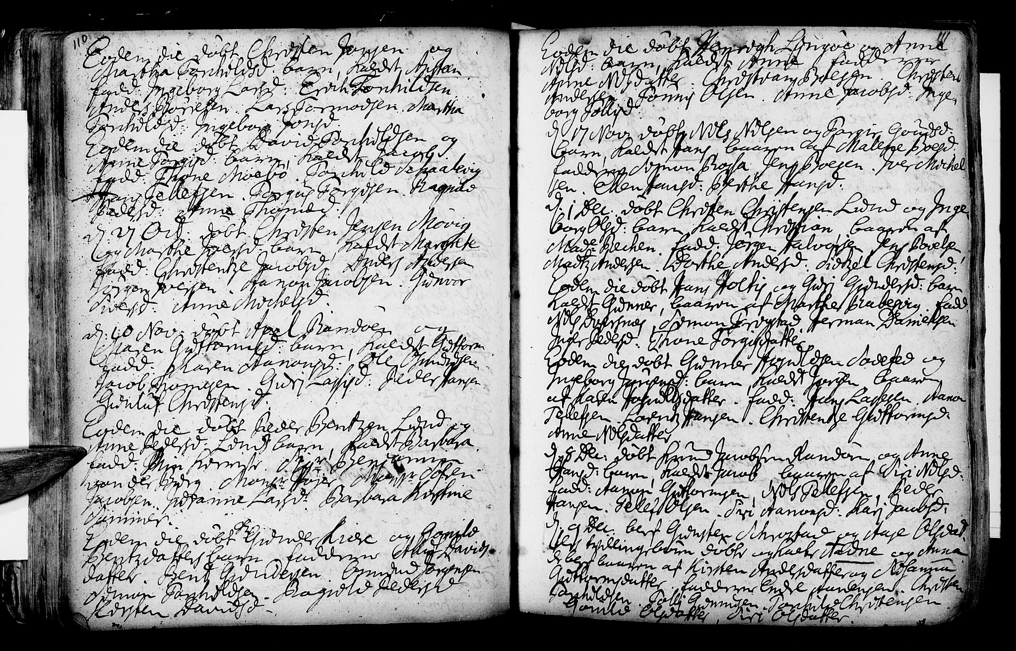 Oddernes sokneprestkontor, AV/SAK-1111-0033/F/Fa/Faa/L0002: Parish register (official) no. A 2, 1719-1764, p. 110-111