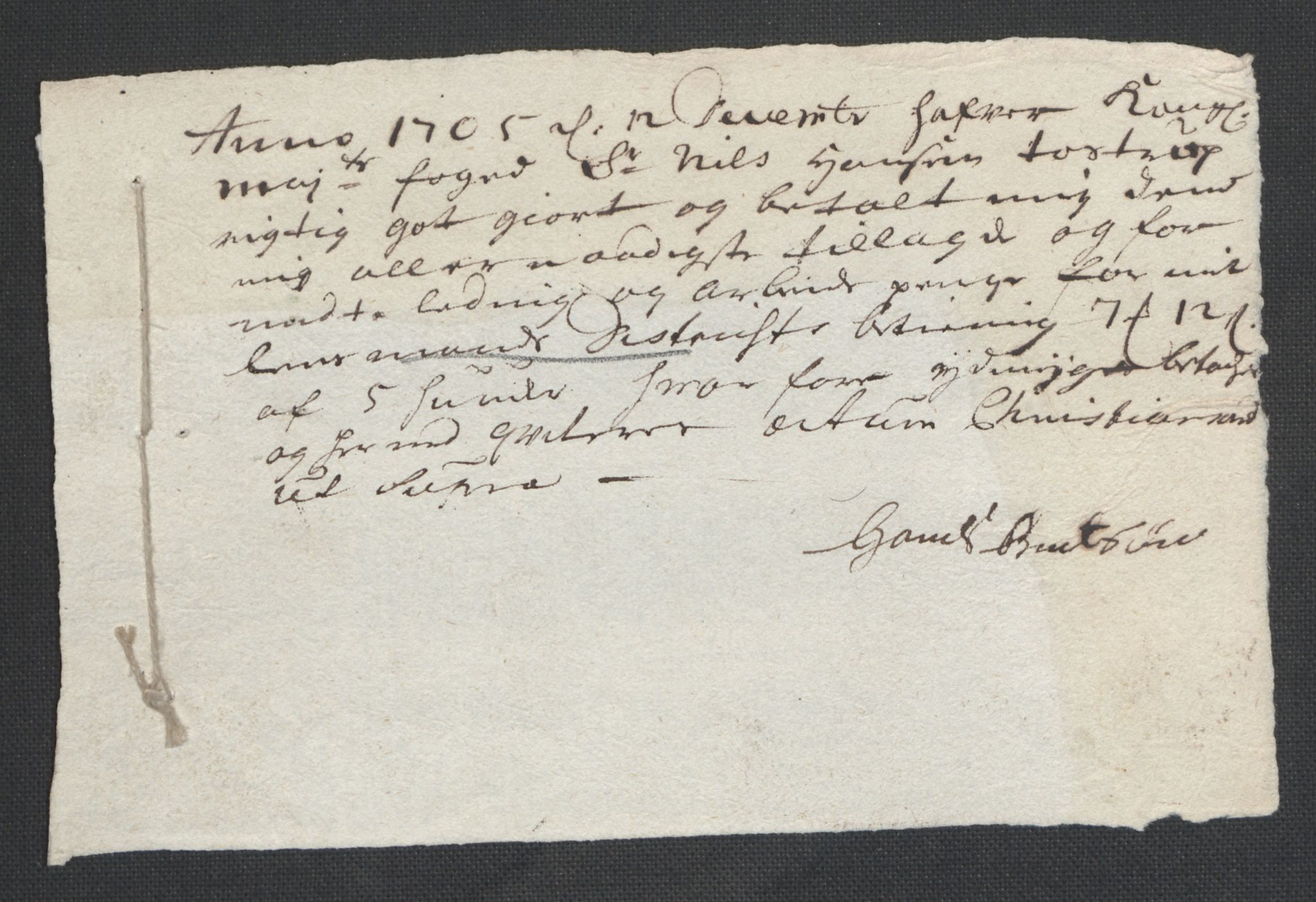 Rentekammeret inntil 1814, Reviderte regnskaper, Fogderegnskap, AV/RA-EA-4092/R43/L2551: Fogderegnskap Lista og Mandal, 1705-1709, p. 110