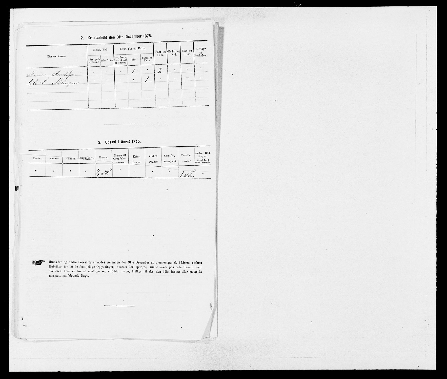 SAB, 1875 census for 1245P Sund, 1875, p. 830