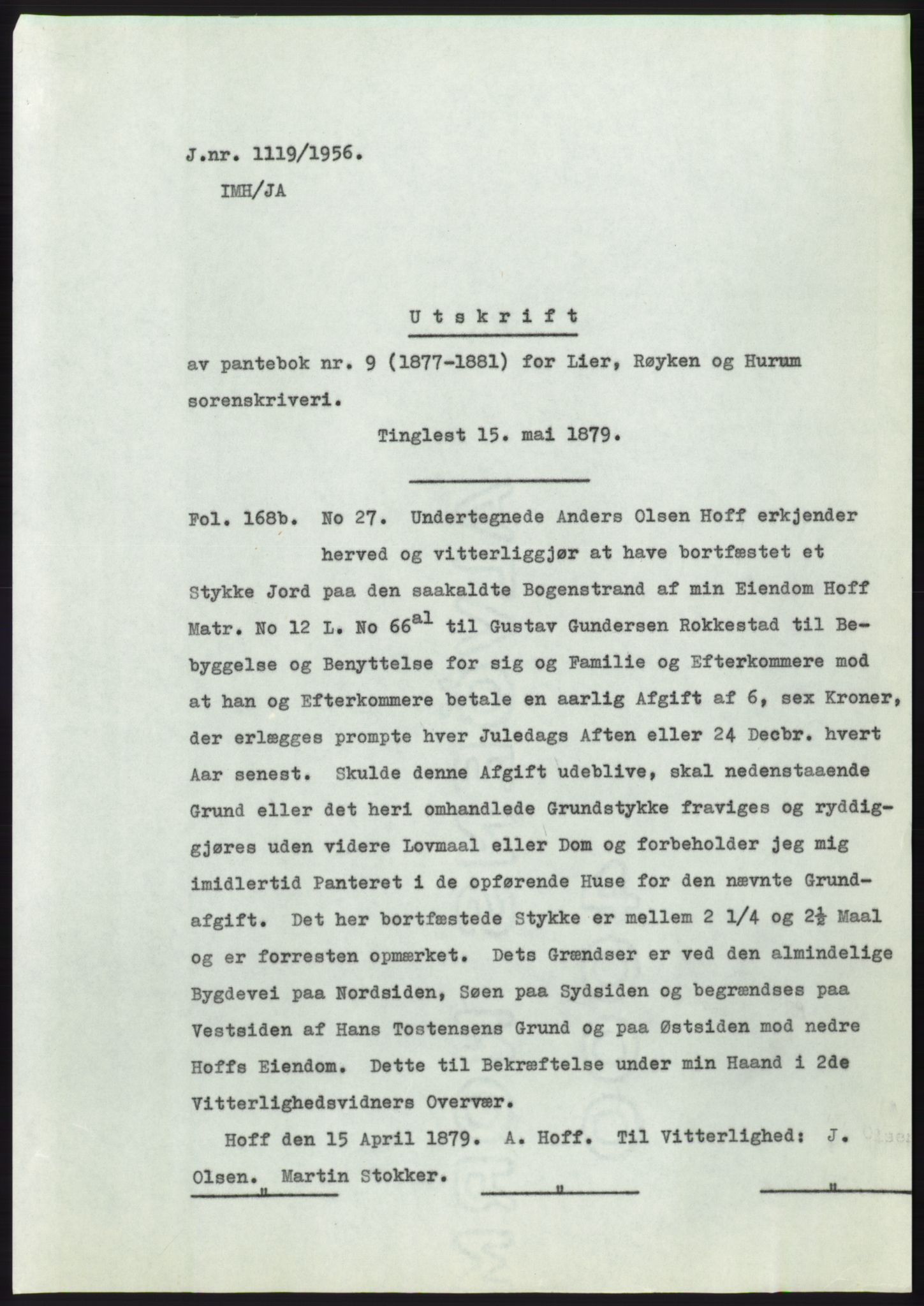 Statsarkivet i Kongsberg, SAKO/A-0001, 1956, p. 347