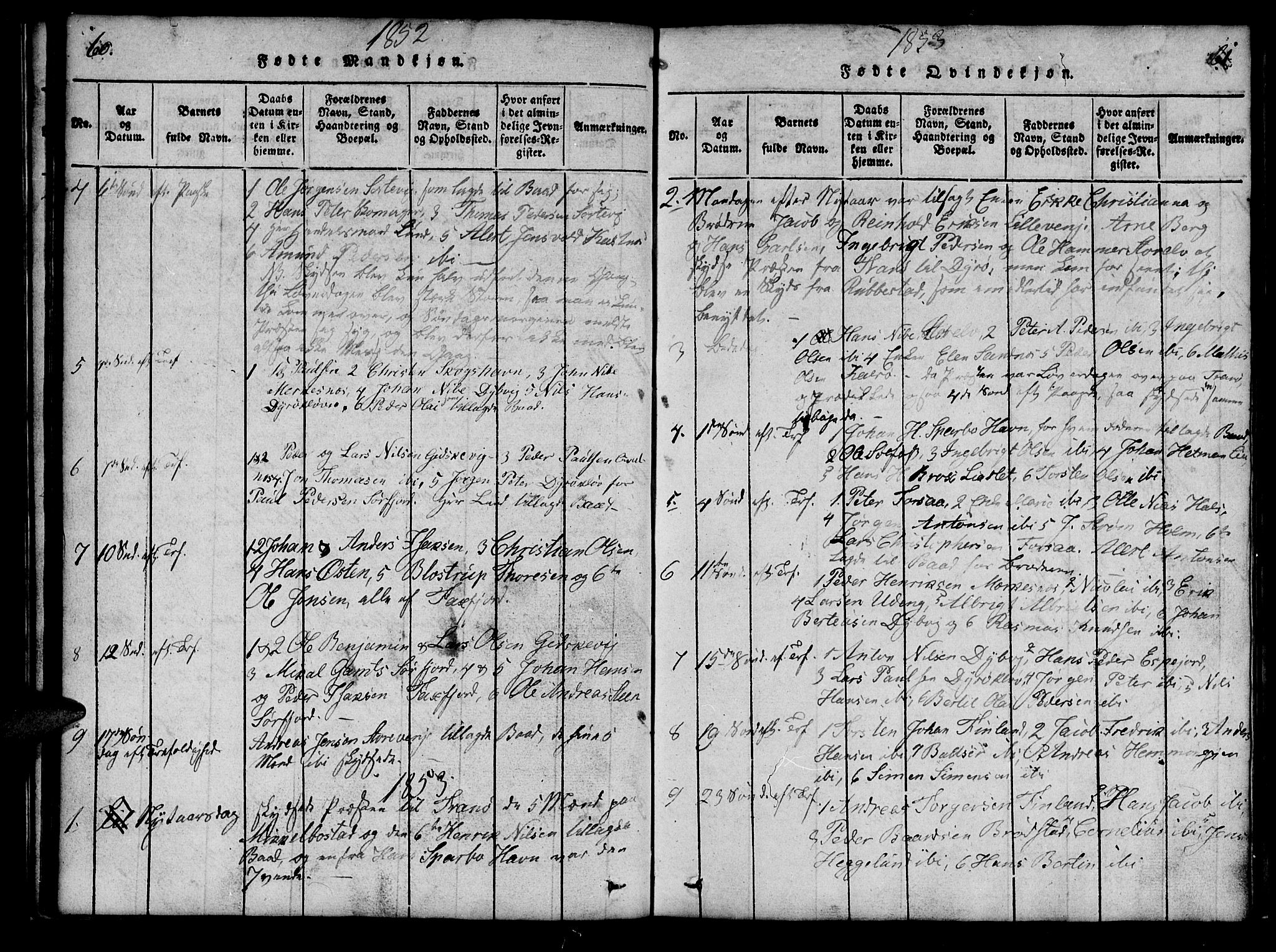 Tranøy sokneprestkontor, SATØ/S-1313/I/Ia/Iab/L0009klokker: Parish register (copy) no. 9, 1829-1834, p. 60-61