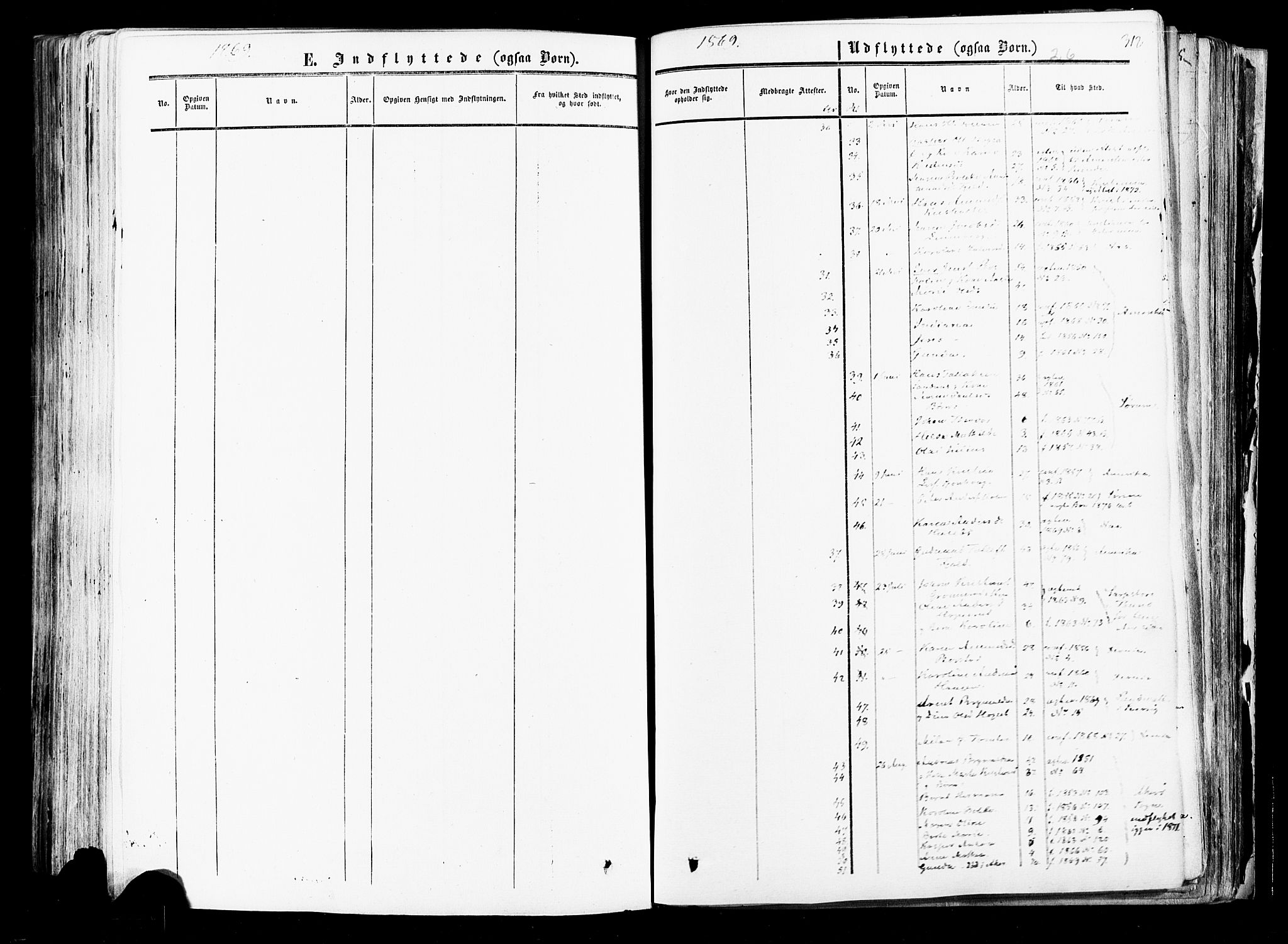 Aurskog prestekontor Kirkebøker, AV/SAO-A-10304a/F/Fa/L0007: Parish register (official) no. I 7, 1854-1877, p. 312