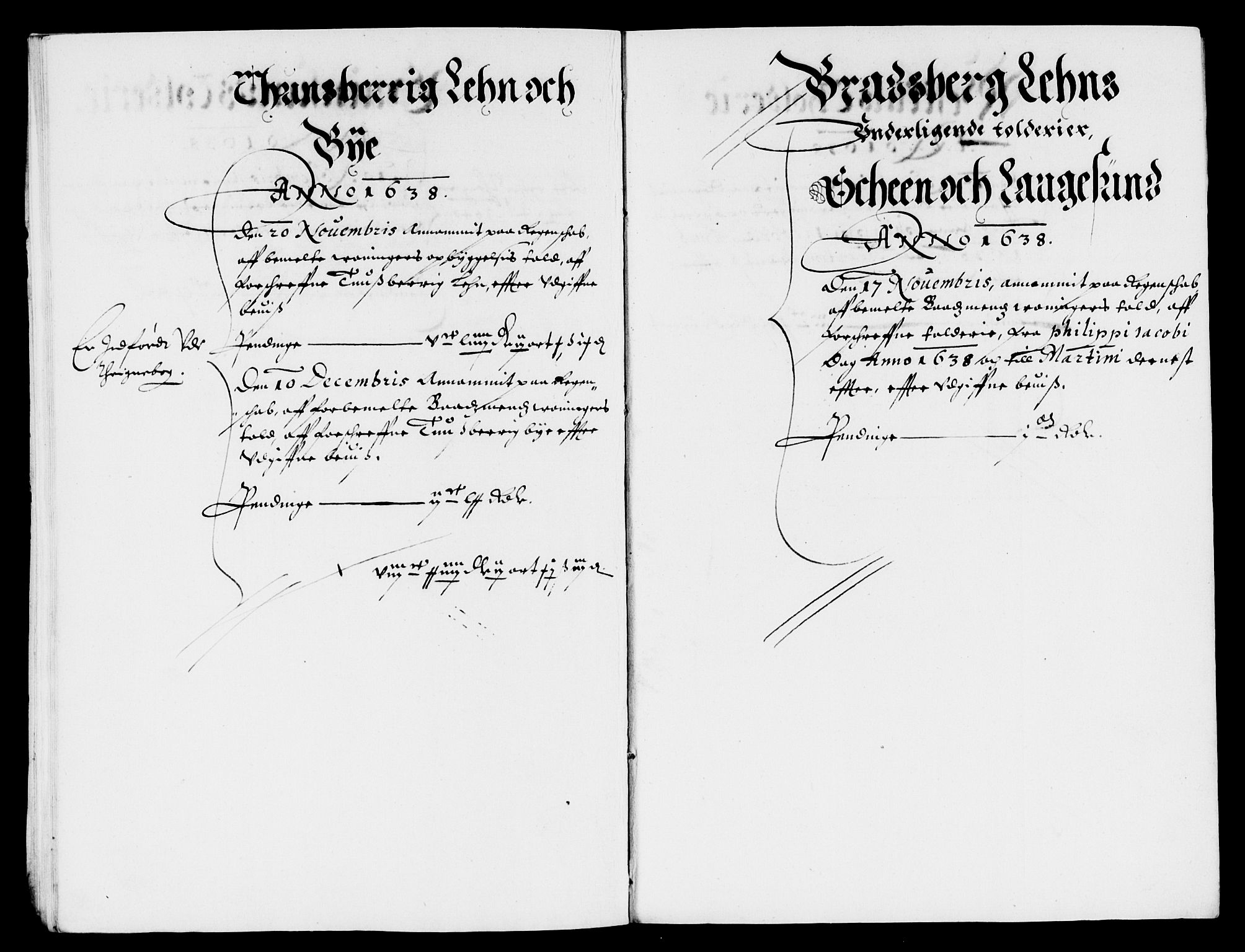 Rentekammeret inntil 1814, Reviderte regnskaper, Lensregnskaper, AV/RA-EA-5023/R/Rb/Rba/L0144: Akershus len, 1638-1640