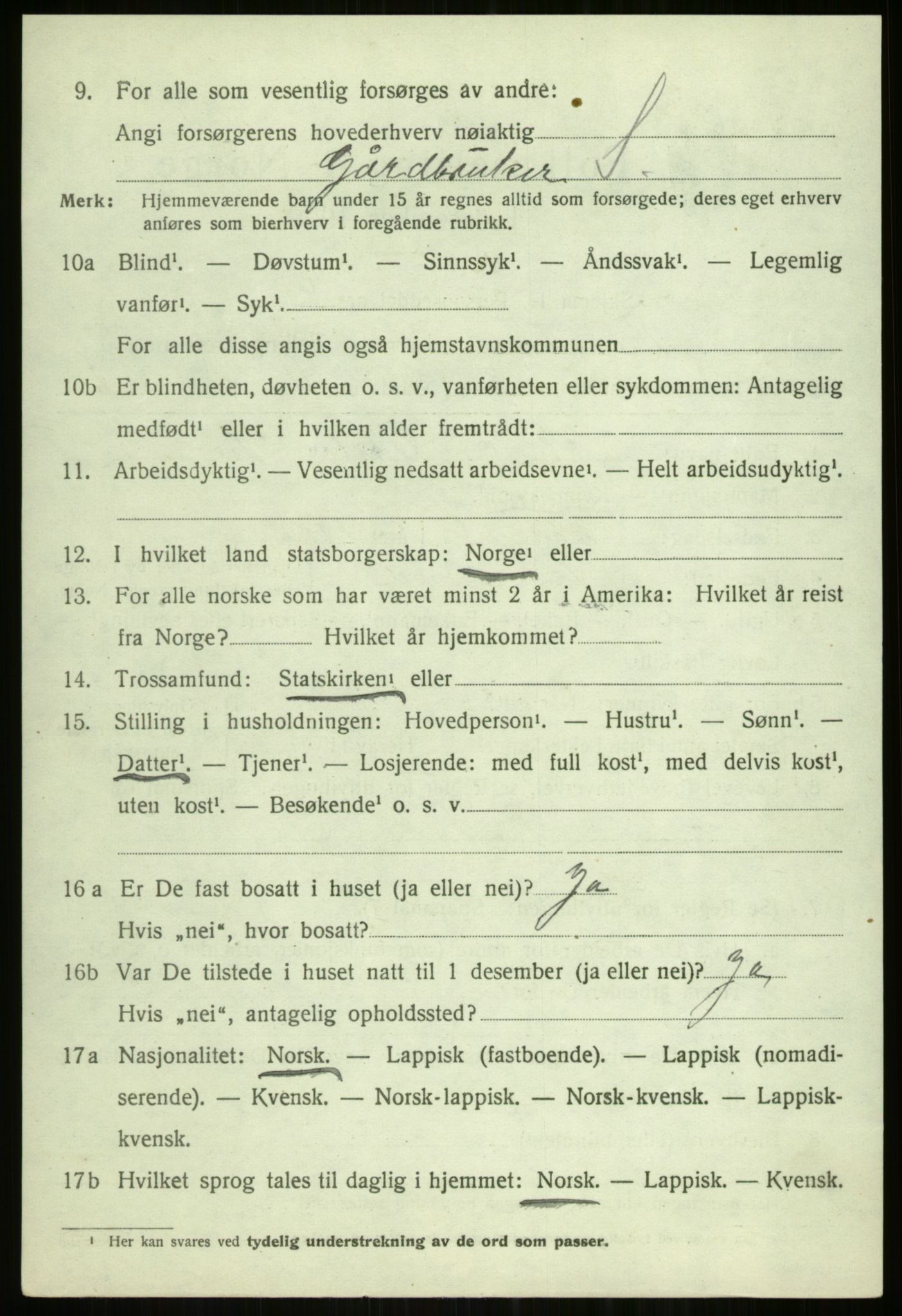 SATØ, 1920 census for Tromsøysund, 1920, p. 2783