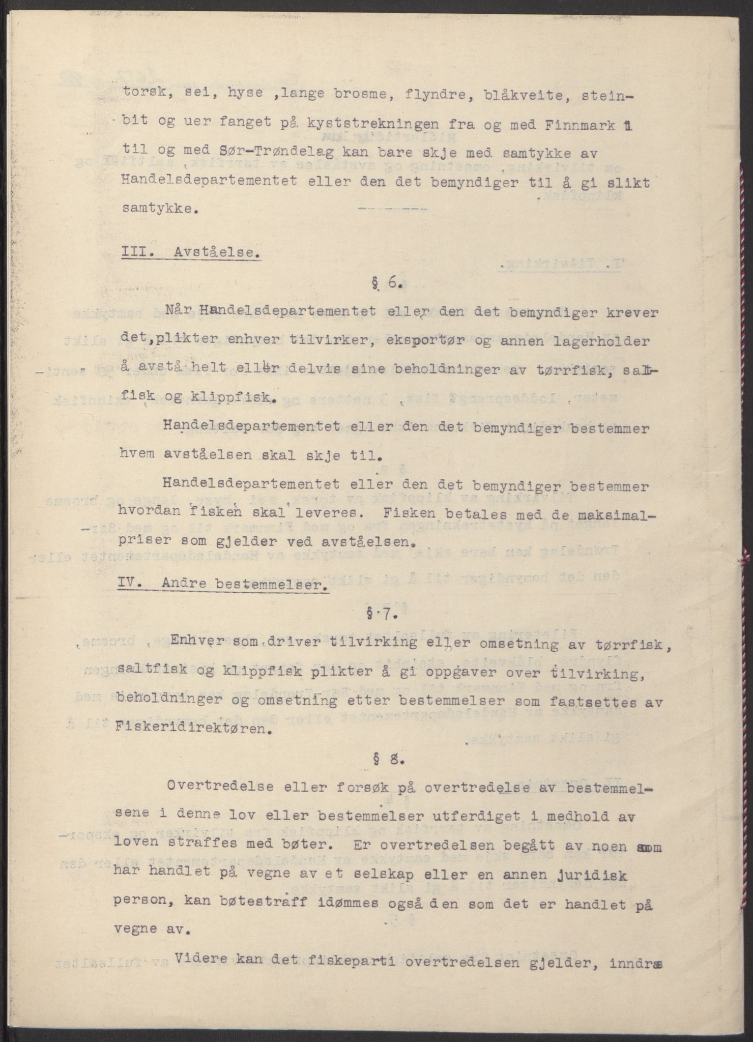 NS-administrasjonen 1940-1945 (Statsrådsekretariatet, de kommisariske statsråder mm), RA/S-4279/D/Db/L0097: Lover I, 1942, p. 149