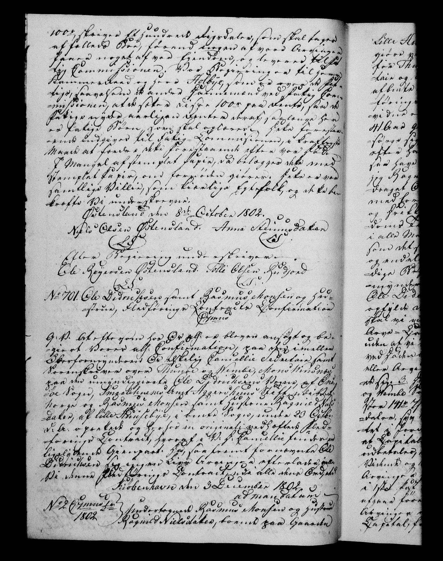 Danske Kanselli 1800-1814, AV/RA-EA-3024/H/Hf/Hfb/Hfba/L0002: Registranter, 1802-1804, p. 97b