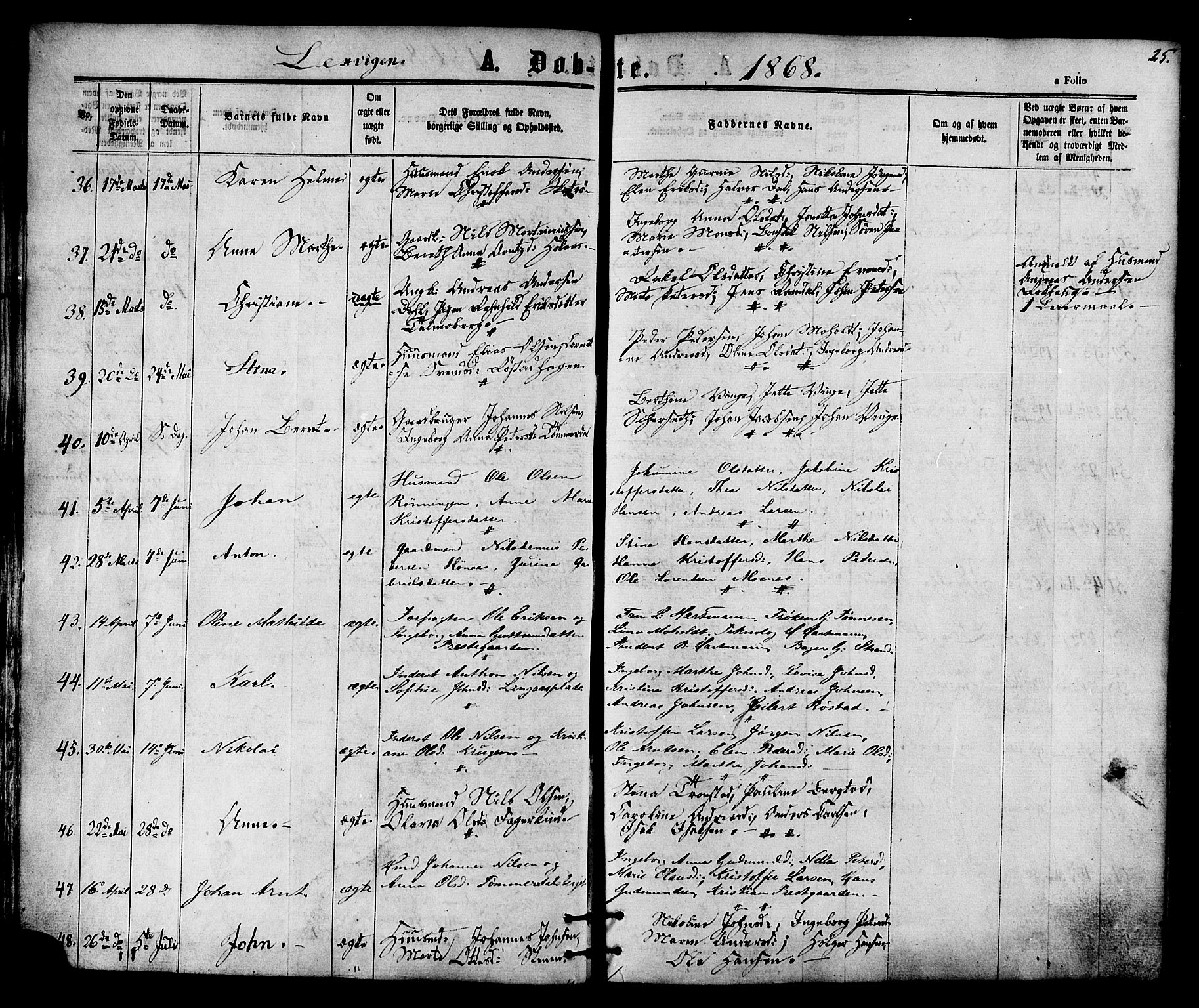 Ministerialprotokoller, klokkerbøker og fødselsregistre - Nord-Trøndelag, AV/SAT-A-1458/701/L0009: Parish register (official) no. 701A09 /1, 1864-1882, p. 25