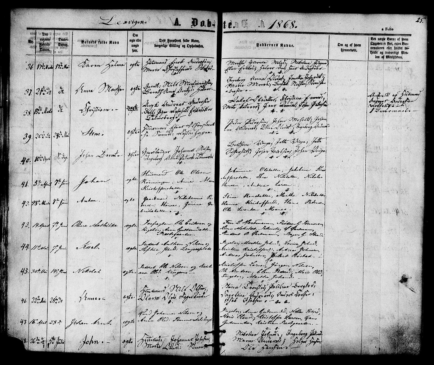 Ministerialprotokoller, klokkerbøker og fødselsregistre - Nord-Trøndelag, AV/SAT-A-1458/701/L0009: Parish register (official) no. 701A09 /1, 1864-1882, p. 25