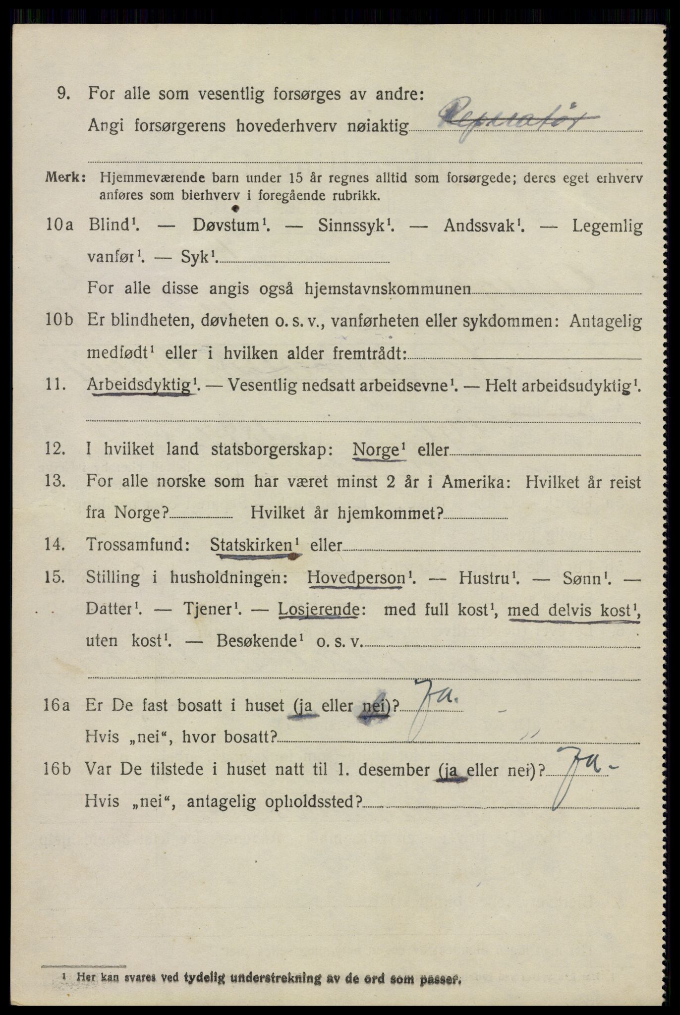 SAO, 1920 census for Oppegård, 1920, p. 4688