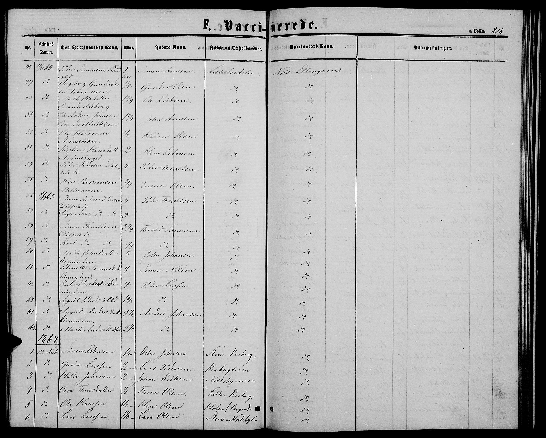 Alvdal prestekontor, SAH/PREST-060/H/Ha/Hab/L0002: Parish register (copy) no. 2, 1863-1878, p. 214