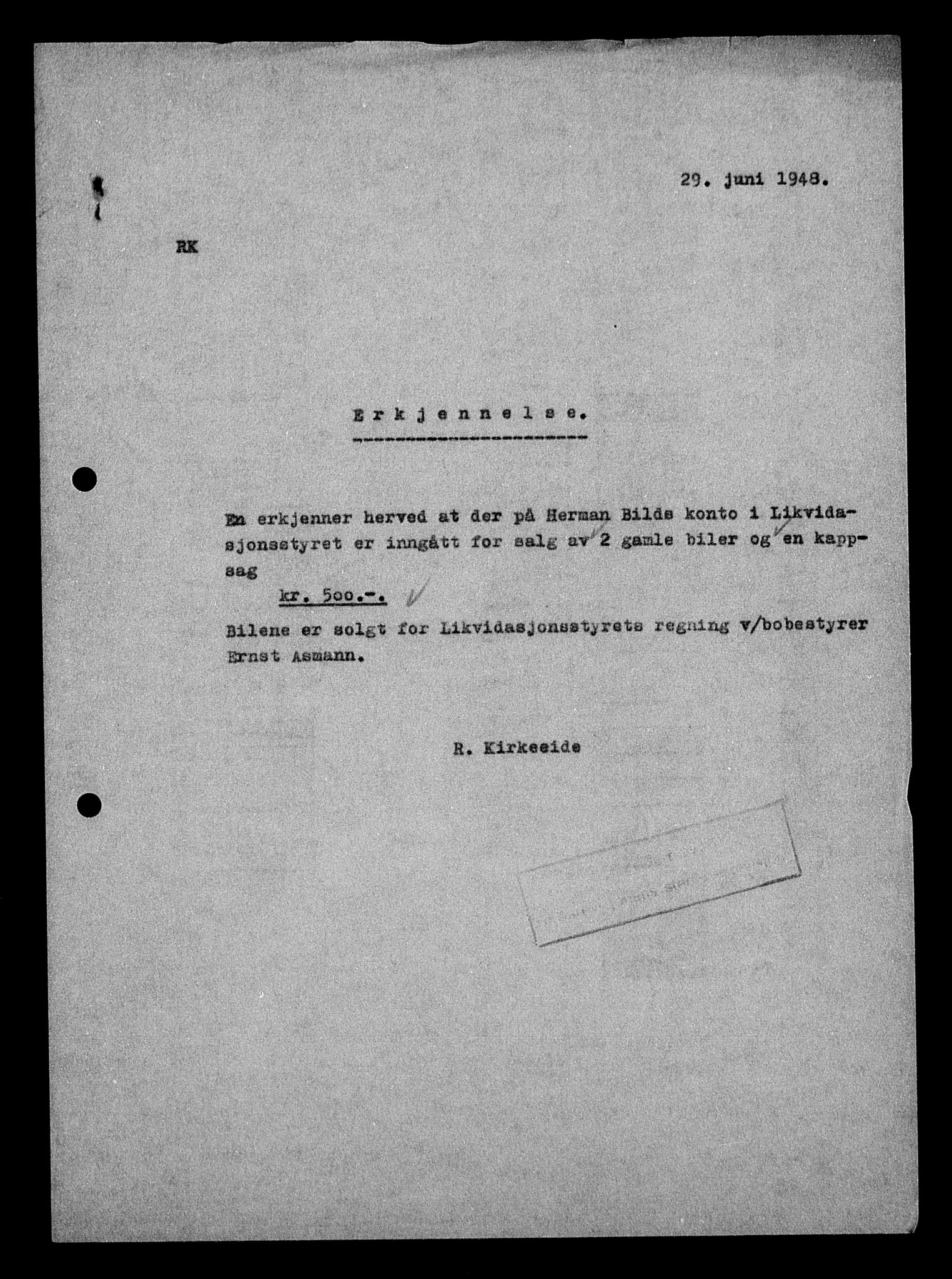 Justisdepartementet, Tilbakeføringskontoret for inndratte formuer, AV/RA-S-1564/H/Hc/Hcc/L0924: --, 1945-1947, p. 177