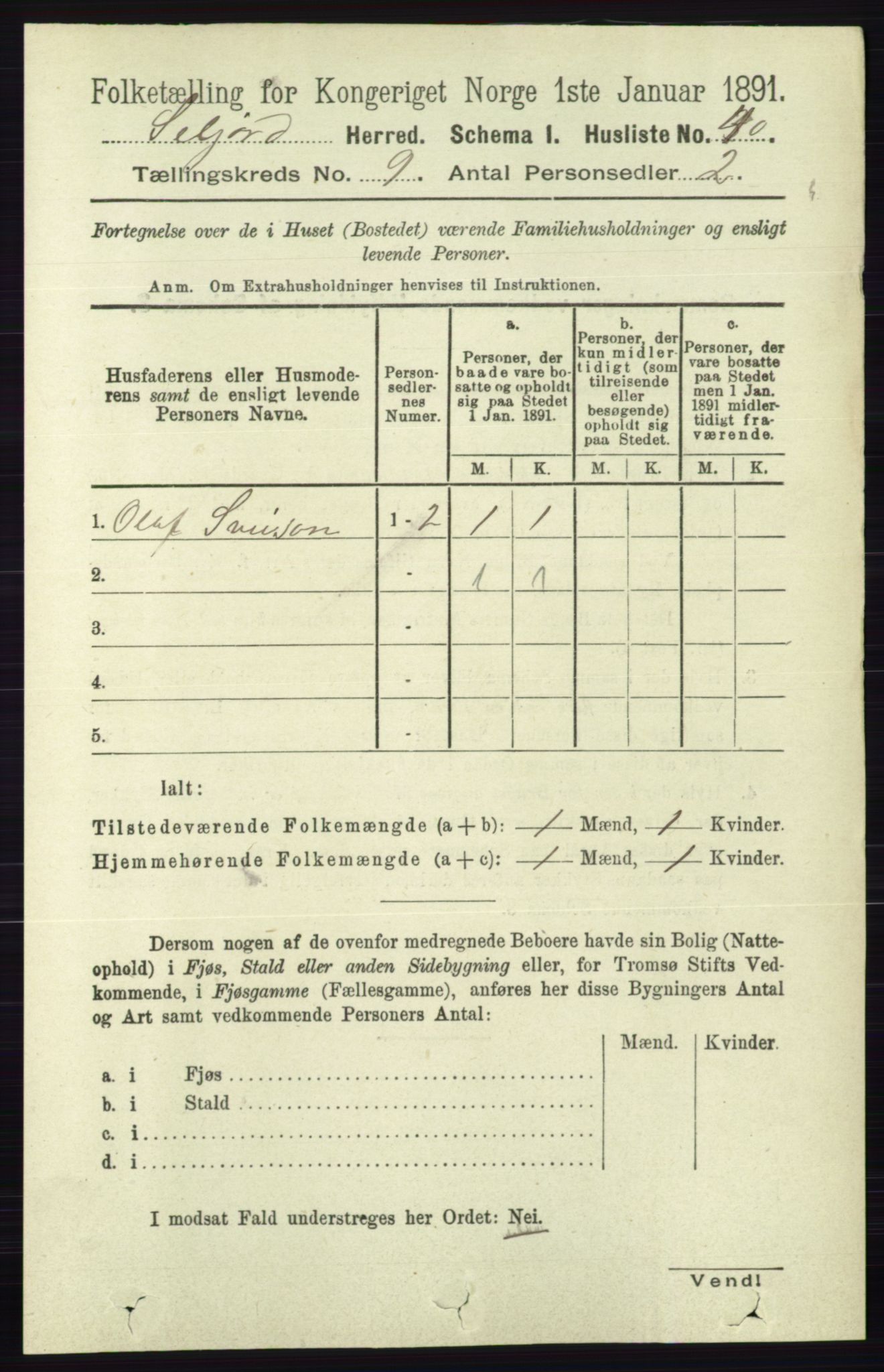 RA, 1891 census for 0828 Seljord, 1891, p. 3164