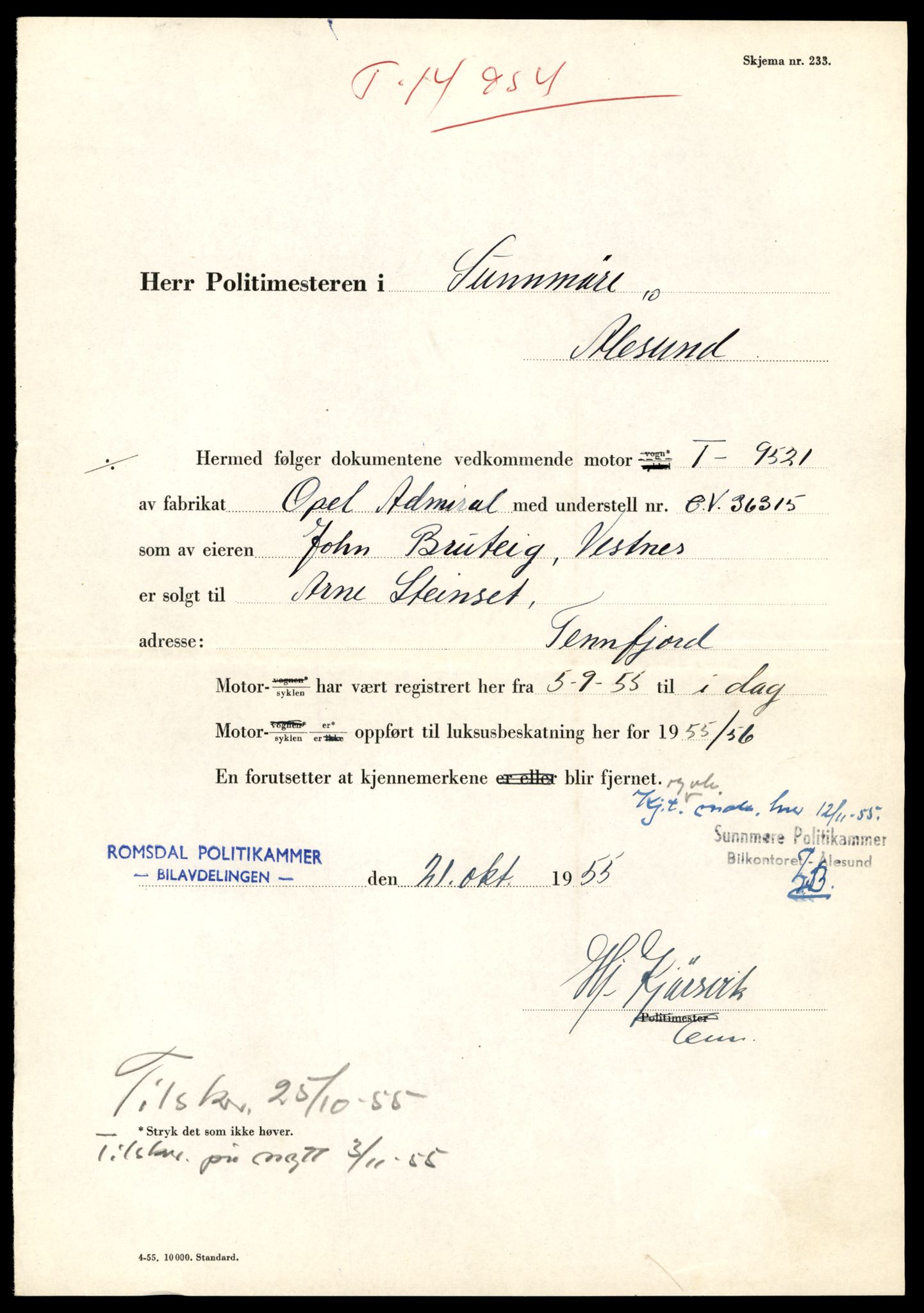 Møre og Romsdal vegkontor - Ålesund trafikkstasjon, AV/SAT-A-4099/F/Fe/L0049: Registreringskort for kjøretøy T 14864 - T 18613, 1927-1998, p. 2081