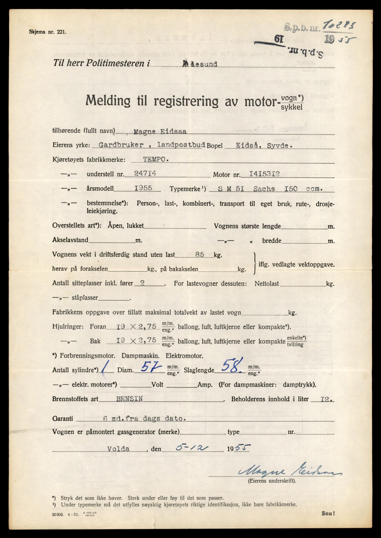 Møre og Romsdal vegkontor - Ålesund trafikkstasjon, AV/SAT-A-4099/F/Fe/L0039: Registreringskort for kjøretøy T 13361 - T 13530, 1927-1998, p. 1331