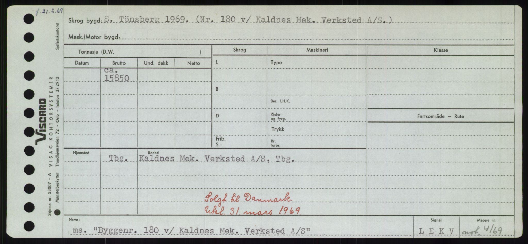 Sjøfartsdirektoratet med forløpere, Skipsmålingen, AV/RA-S-1627/H/Hd/L0006: Fartøy, Byg-Båt, p. 375