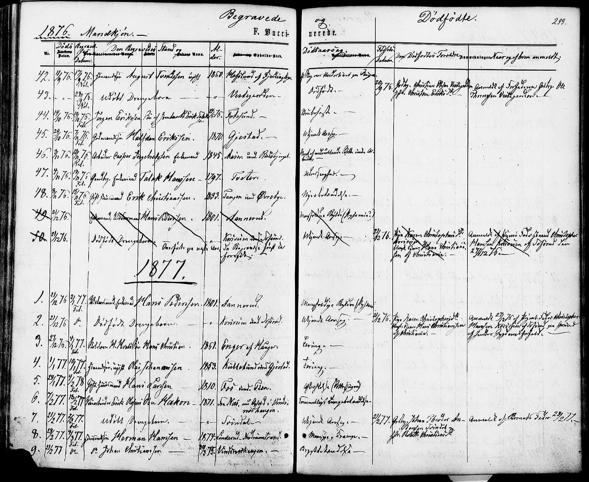 Fet prestekontor Kirkebøker, AV/SAO-A-10370a/F/Fa/L0013: Parish register (official) no. I 13, 1867-1877, p. 293