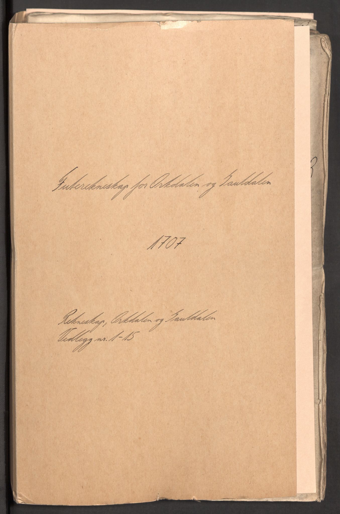 Rentekammeret inntil 1814, Reviderte regnskaper, Fogderegnskap, RA/EA-4092/R60/L3957: Fogderegnskap Orkdal og Gauldal, 1707, p. 2