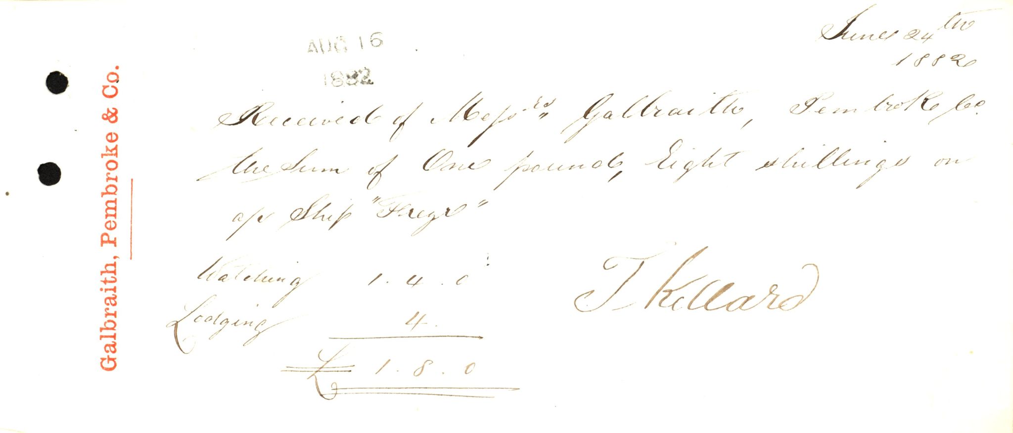 Pa 63 - Østlandske skibsassuranceforening, VEMU/A-1079/G/Ga/L0015/0010: Havaridokumenter / Cuba, Sirius, Freyr, Noatun, Frey, 1882, p. 40