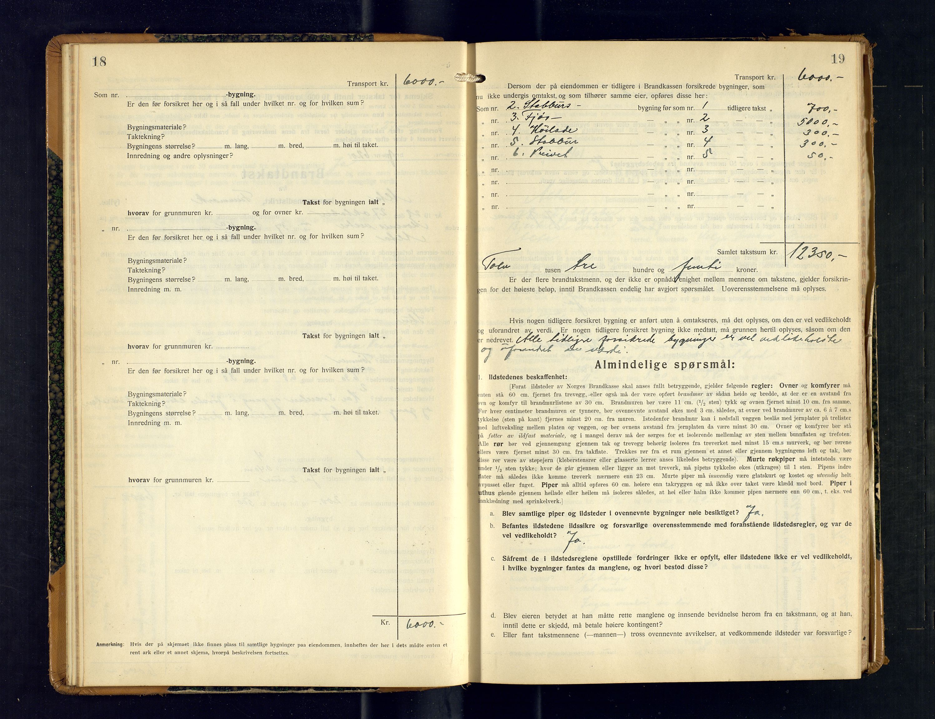 Alta lensmannskontor, AV/SATØ-S-1165/O/Ob/L0176: Branntakstprotokoll, 1928-1932, p. 18-19