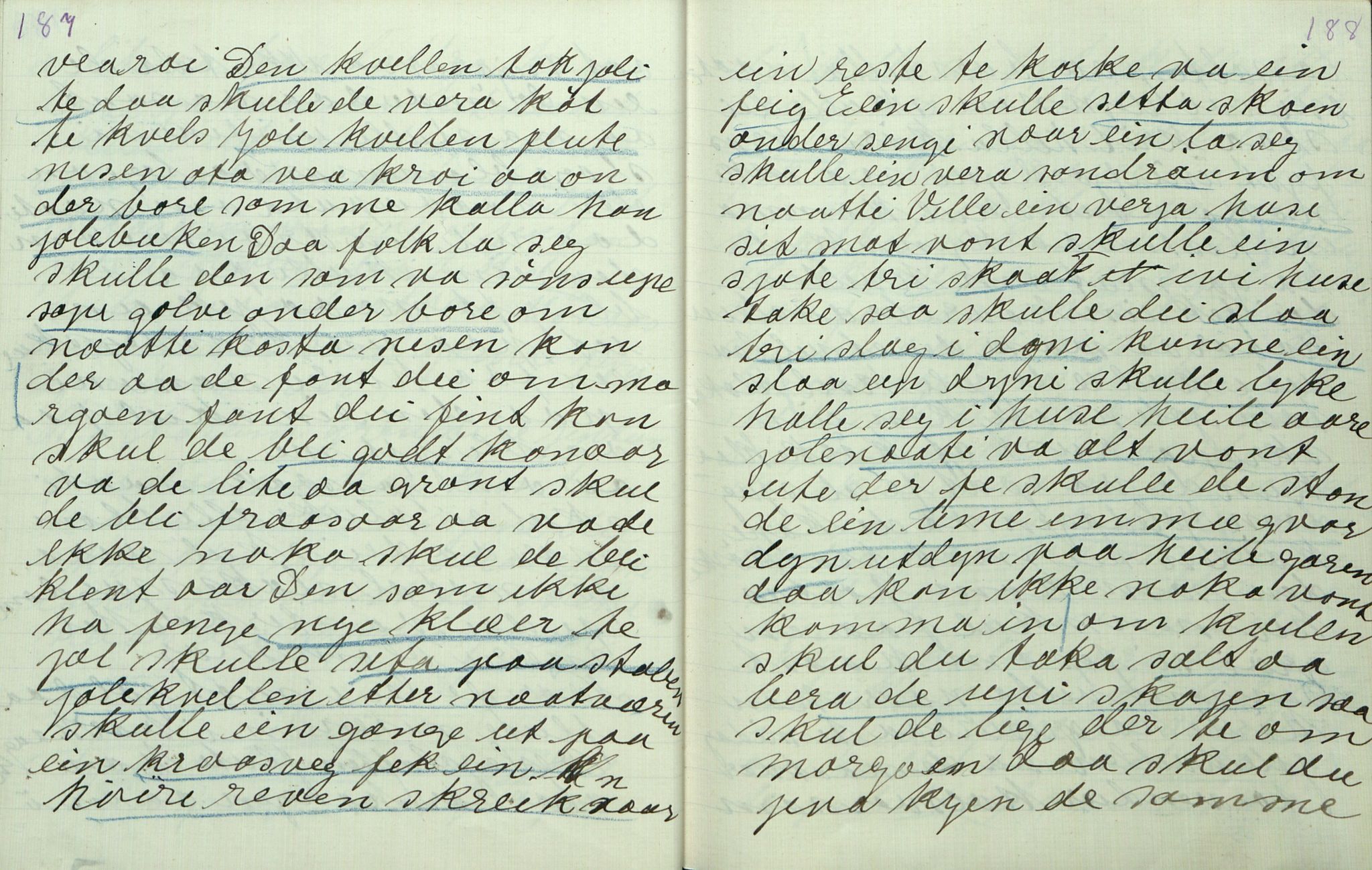 Rikard Berge, TEMU/TGM-A-1003/F/L0011/0011: 381-399 / 391 Oppskrifter av Gunnhild Kivle, 1918-1919, p. 187-188