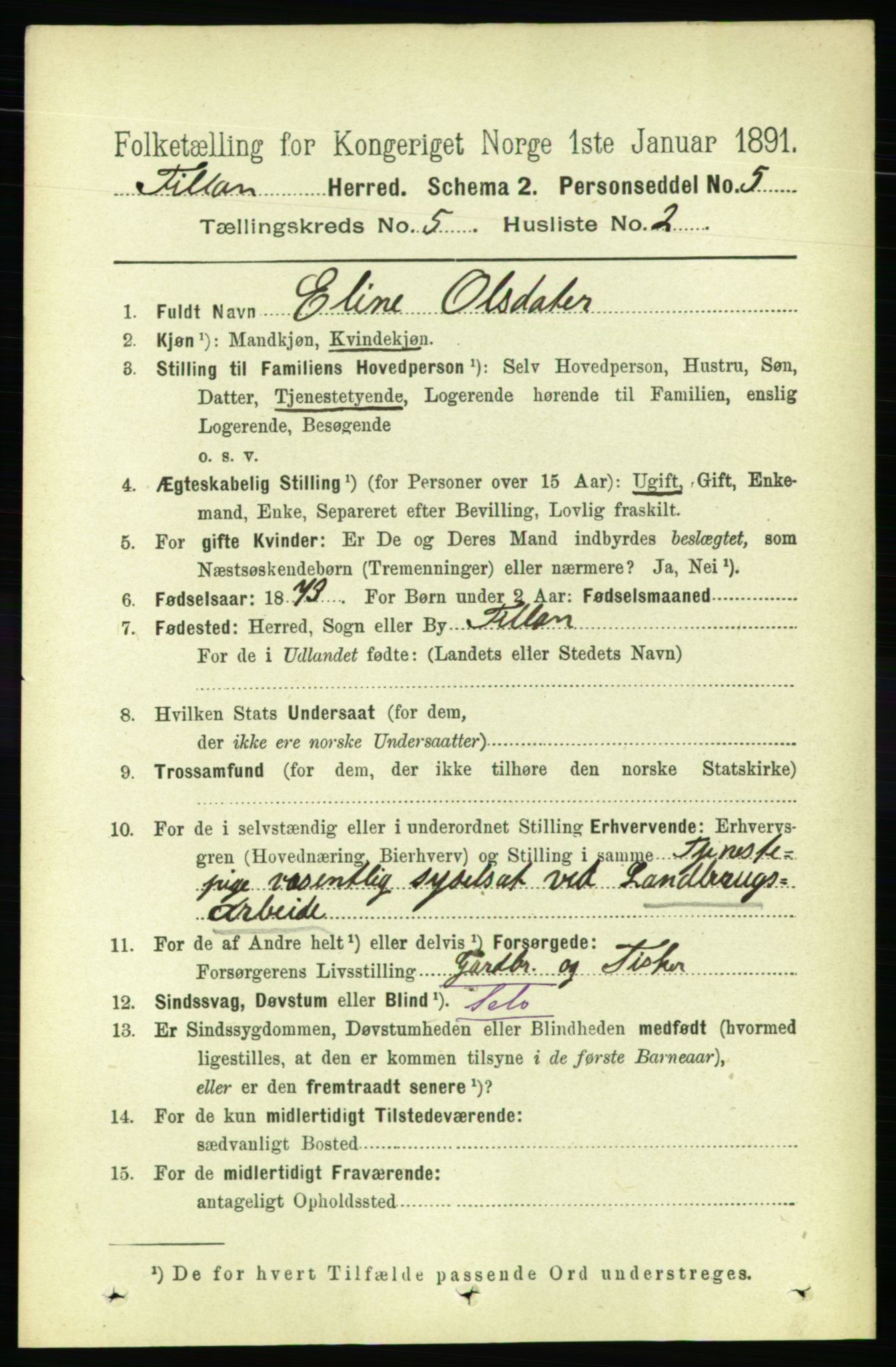 RA, 1891 census for 1616 Fillan, 1891, p. 997