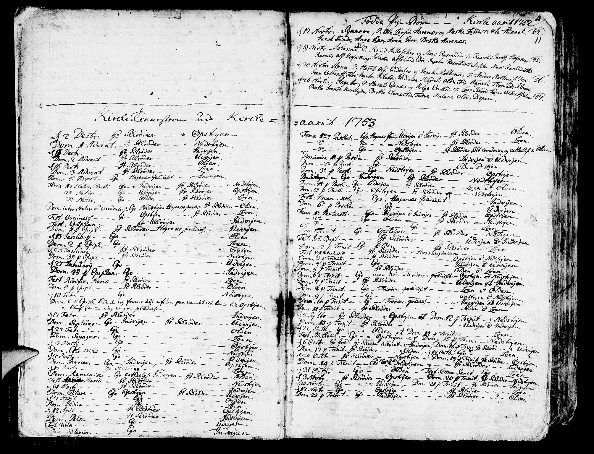 Innvik sokneprestembete, SAB/A-80501: Parish register (official) no. A 1, 1750-1816, p. 11