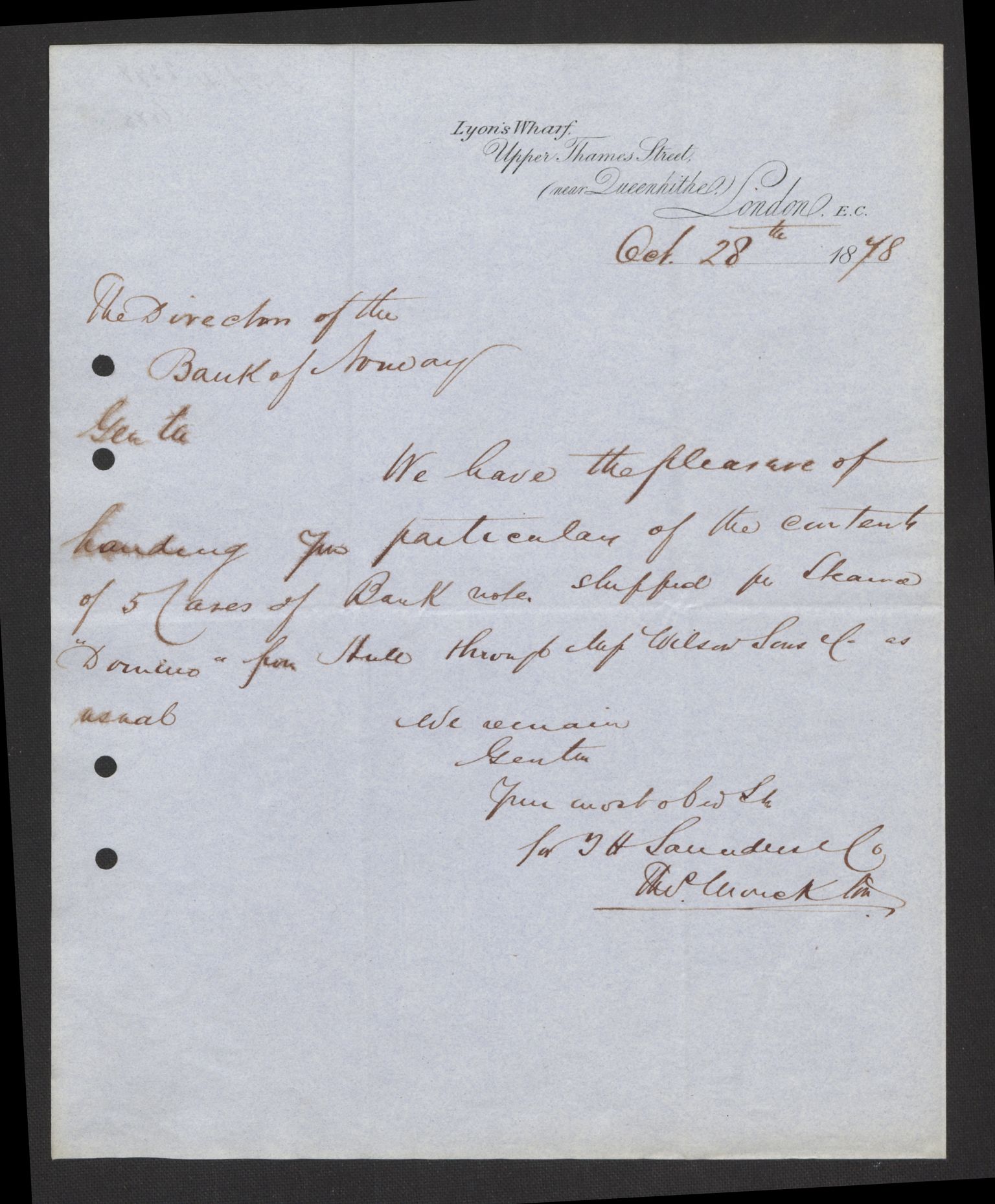 Norges Bank, Direksjonsarkivet I, AV/RA-S-3160/E/L0032: Hovedsetet, 1821-1921, p. 413