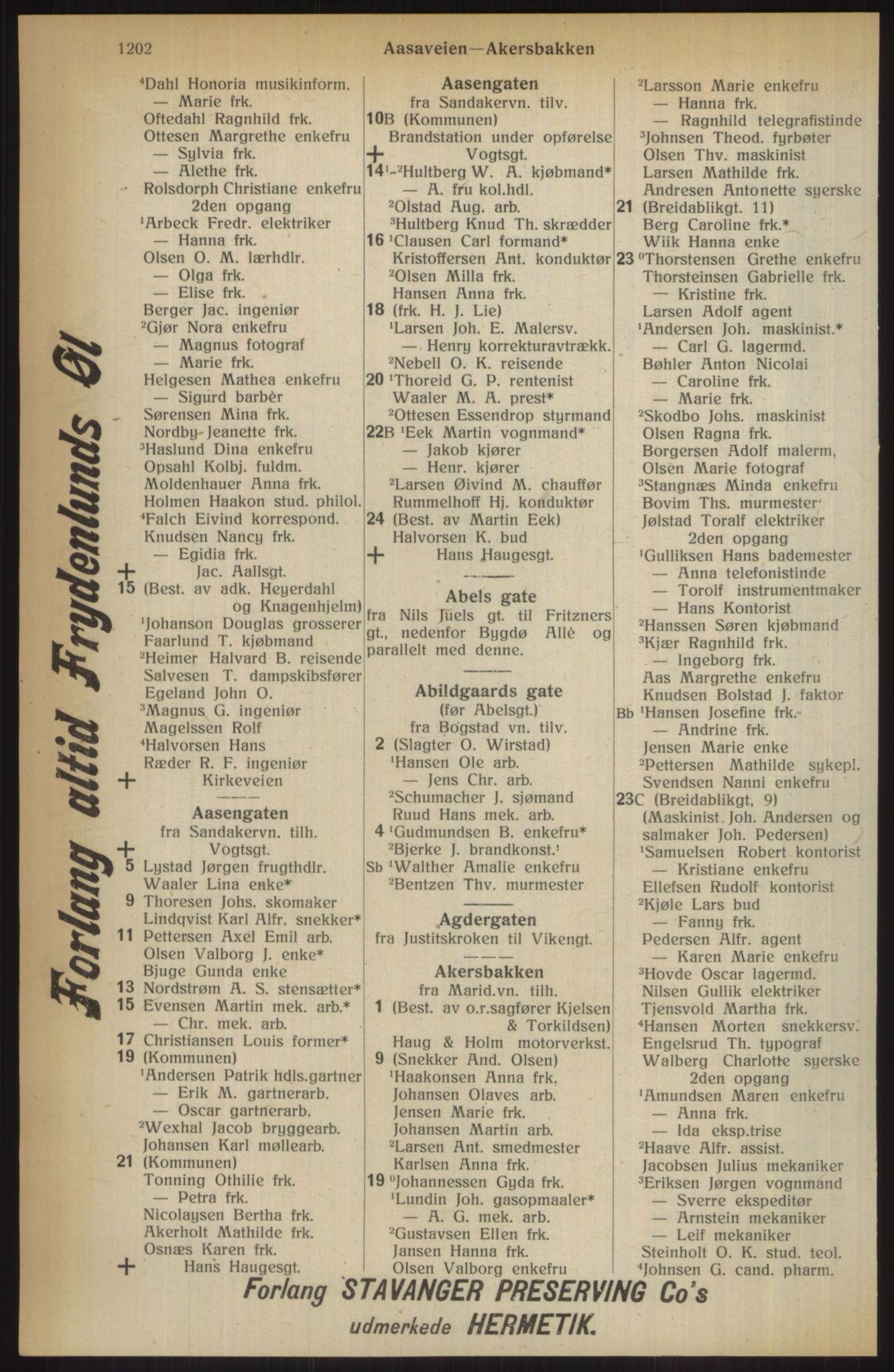 Kristiania/Oslo adressebok, PUBL/-, 1914, p. 1202