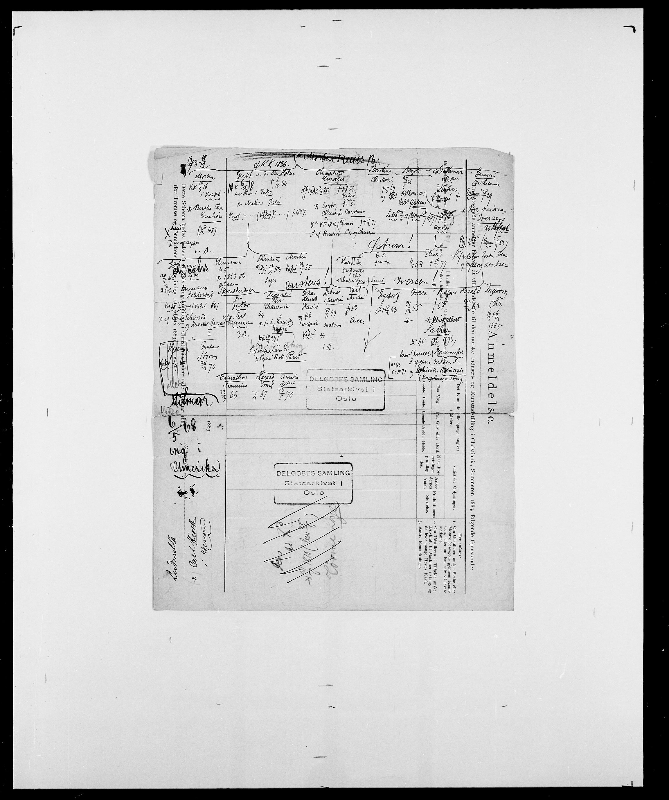 Delgobe, Charles Antoine - samling, AV/SAO-PAO-0038/D/Da/L0004: Bergendahl - Blære, p. 5