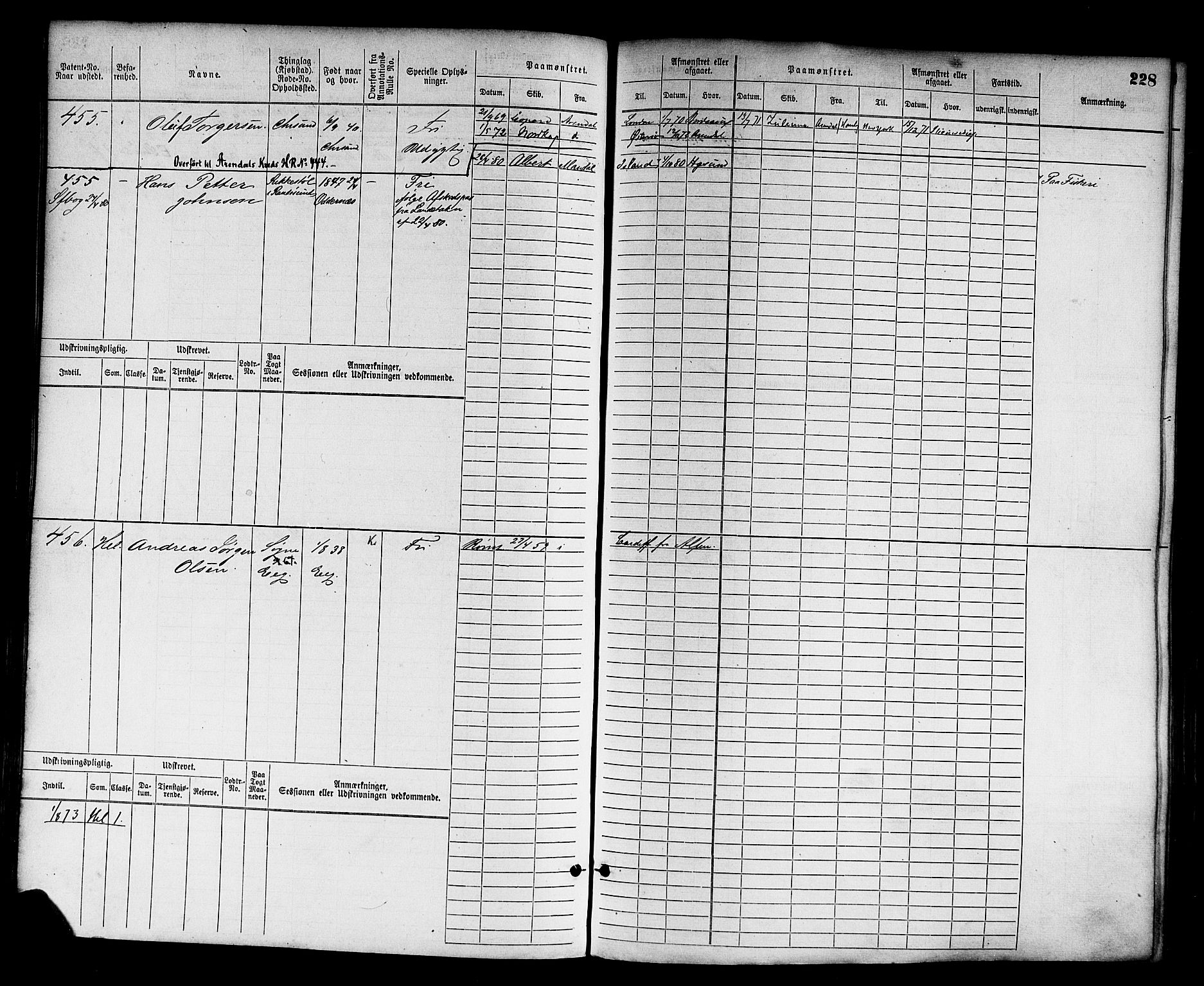 Kristiansand mønstringskrets, AV/SAK-2031-0015/F/Fb/L0003: Hovedrulle nr 1-762, I-10, 1860-1911, p. 241