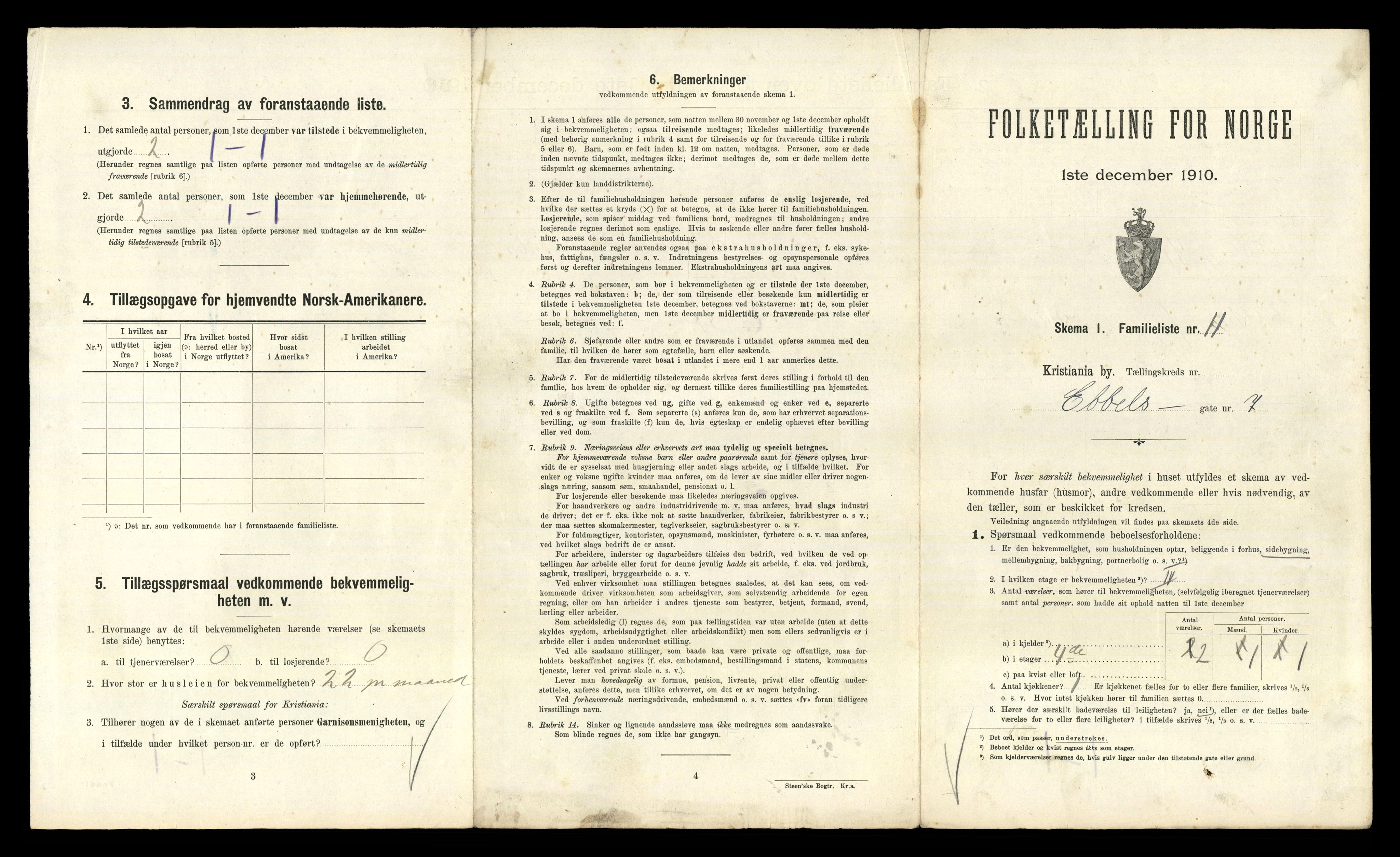 RA, 1910 census for Kristiania, 1910, p. 18457