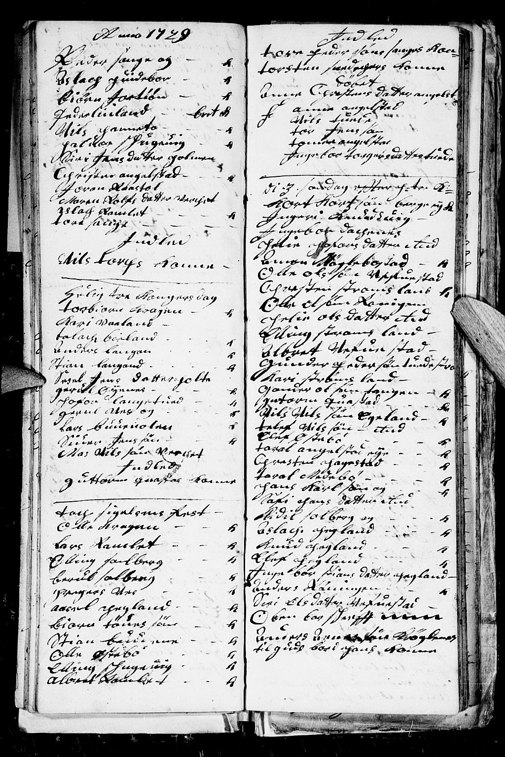 Holt sokneprestkontor, SAK/1111-0021/F/Fb/L0003: Parish register (copy) no. B 3, 1728-1730, p. 17
