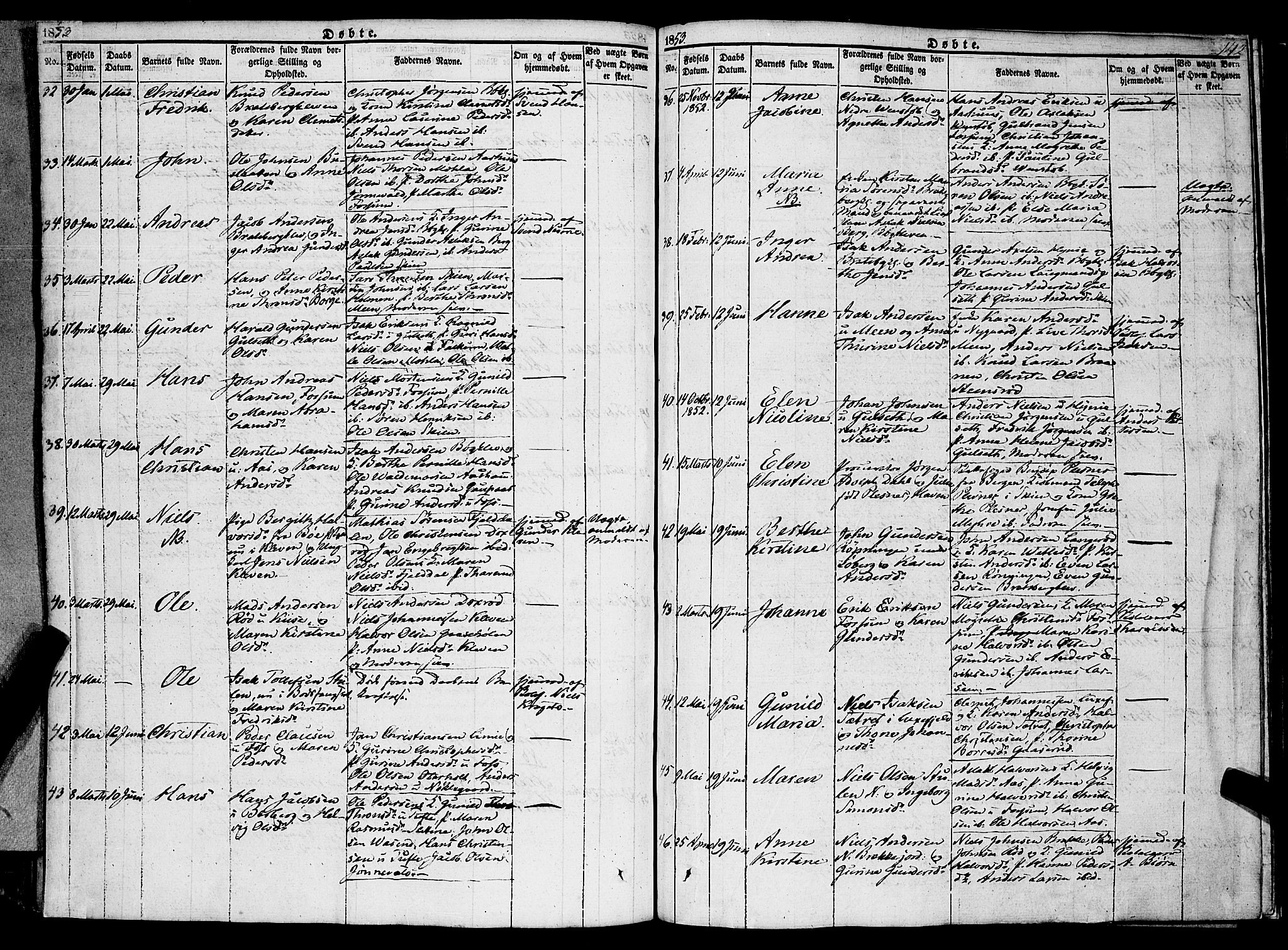 Gjerpen kirkebøker, AV/SAKO-A-265/F/Fa/L0007a: Parish register (official) no. I 7A, 1834-1857, p. 142