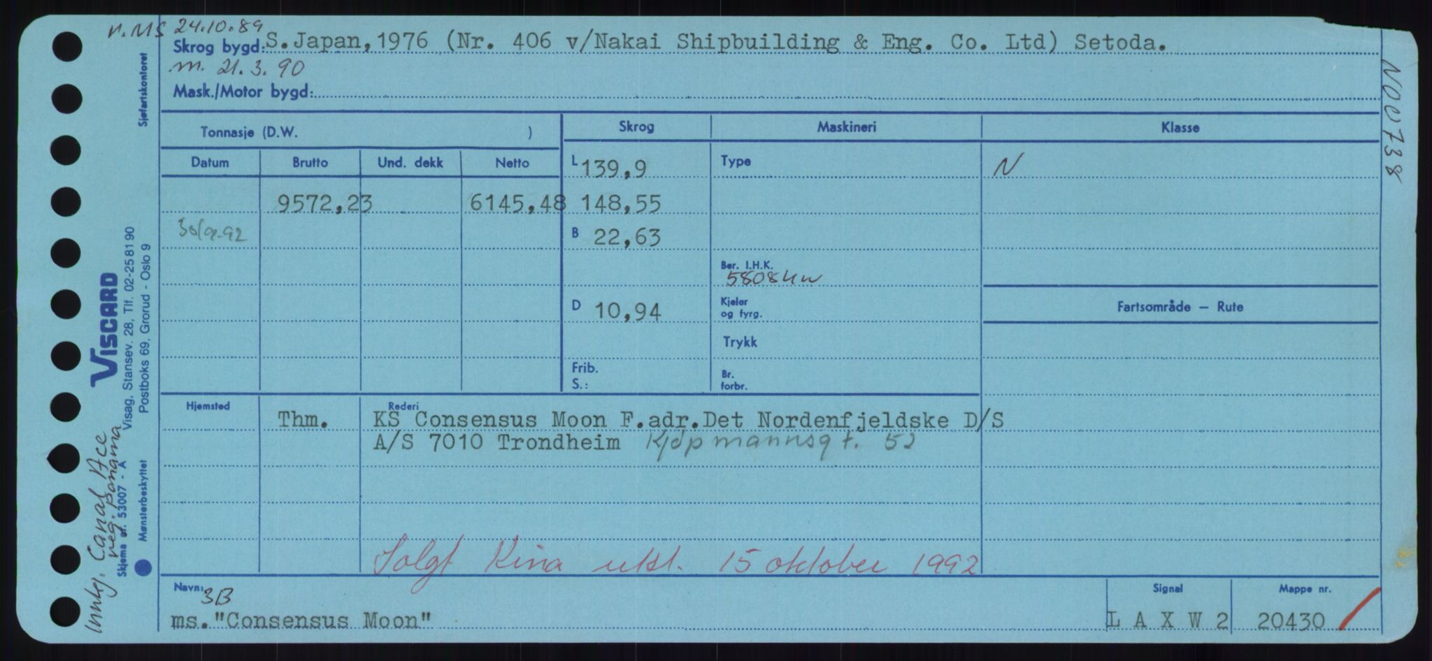 Sjøfartsdirektoratet med forløpere, Skipsmålingen, AV/RA-S-1627/H/Hd/L0008: Fartøy, C-D, p. 199