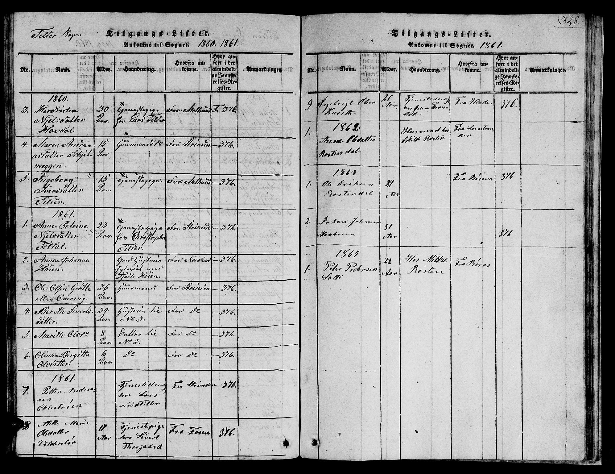 Ministerialprotokoller, klokkerbøker og fødselsregistre - Sør-Trøndelag, SAT/A-1456/621/L0458: Parish register (copy) no. 621C01, 1816-1865, p. 328