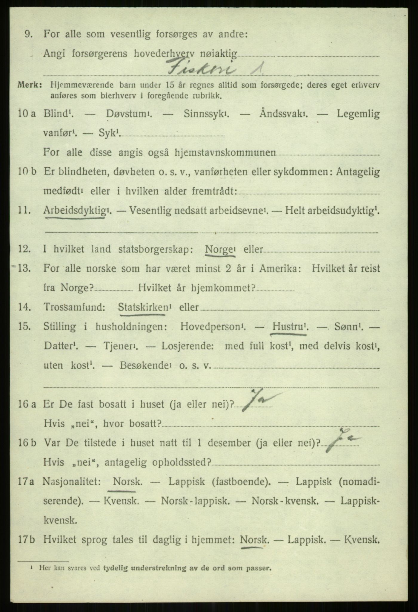 SATØ, 1920 census for Lenvik, 1920, p. 5641