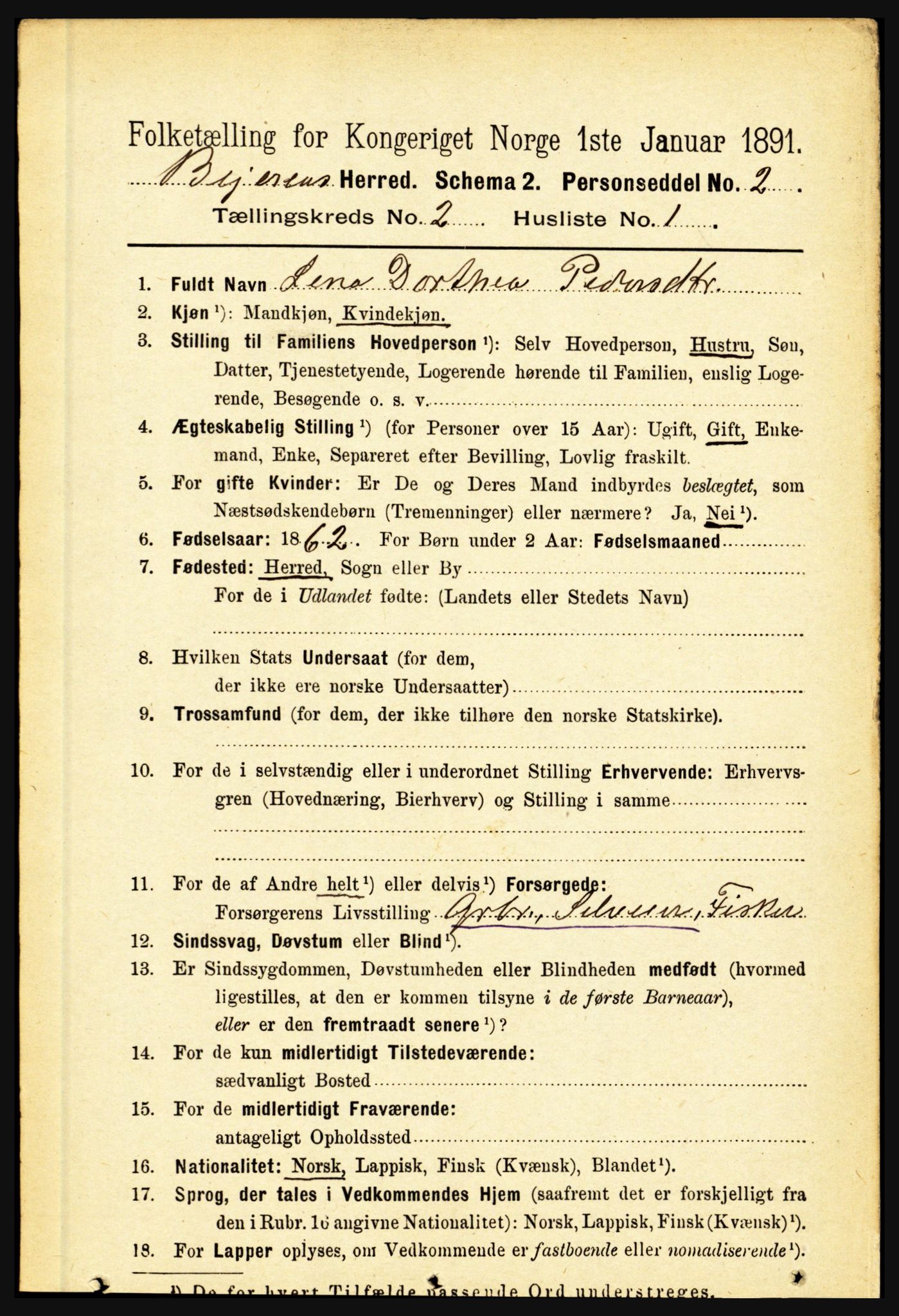 RA, 1891 census for 1839 Beiarn, 1891, p. 386