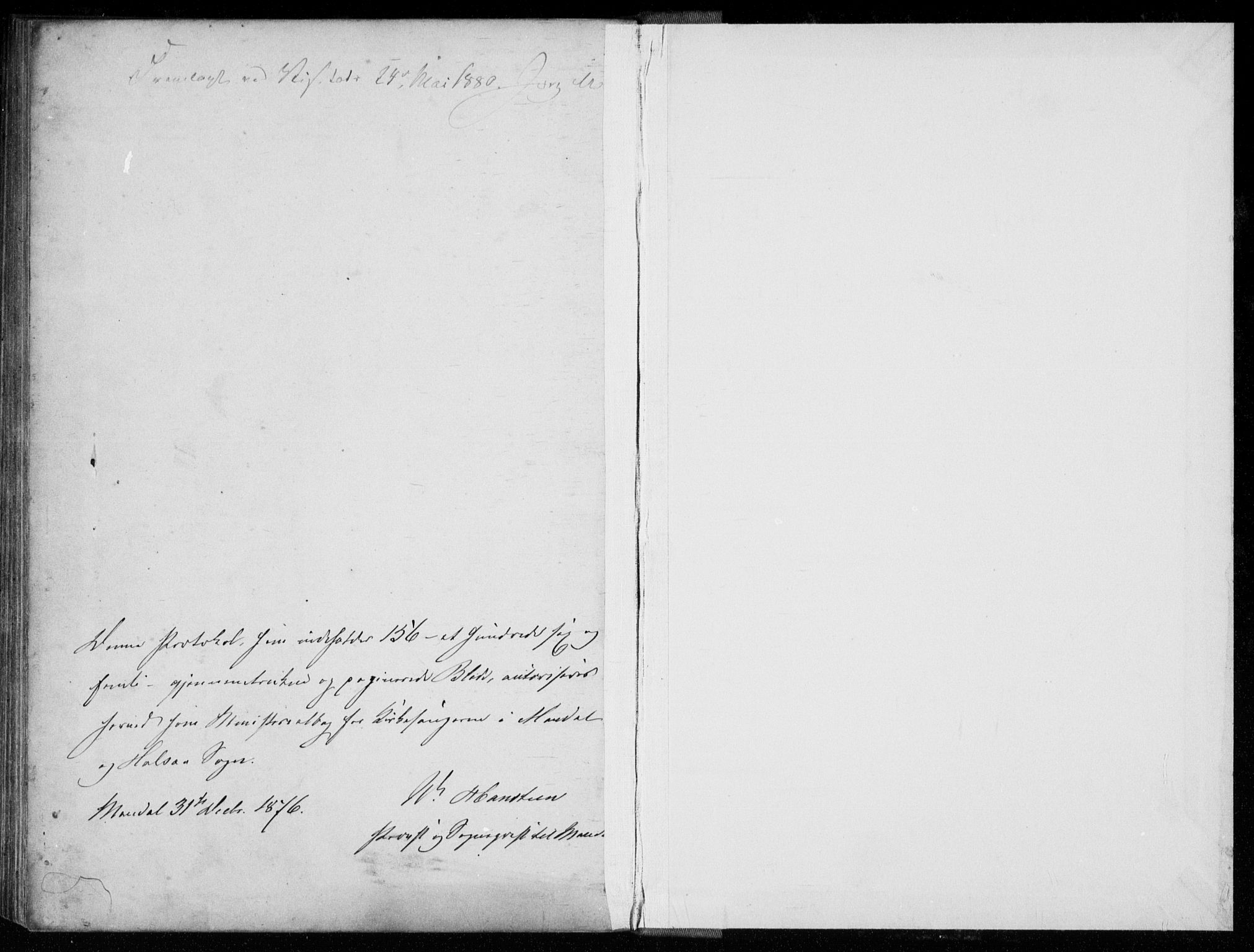 Mandal sokneprestkontor, AV/SAK-1111-0030/F/Fb/Fba/L0010: Parish register (copy) no. B 4, 1876-1880