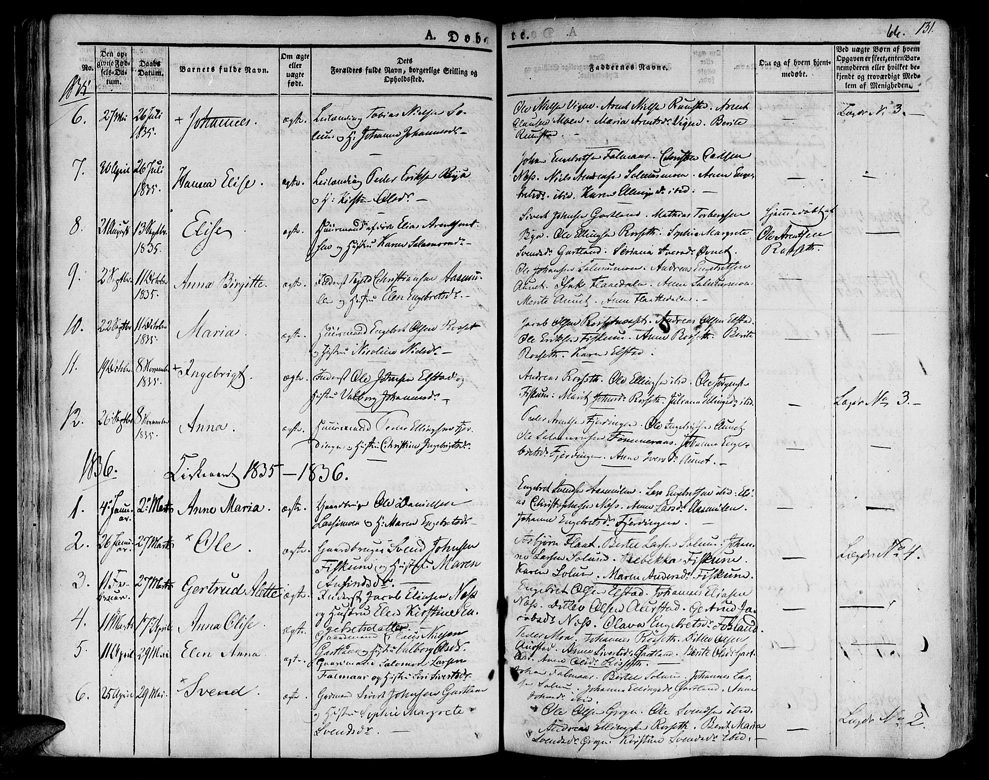 Ministerialprotokoller, klokkerbøker og fødselsregistre - Nord-Trøndelag, AV/SAT-A-1458/758/L0510: Parish register (official) no. 758A01 /3, 1821-1841, p. 66