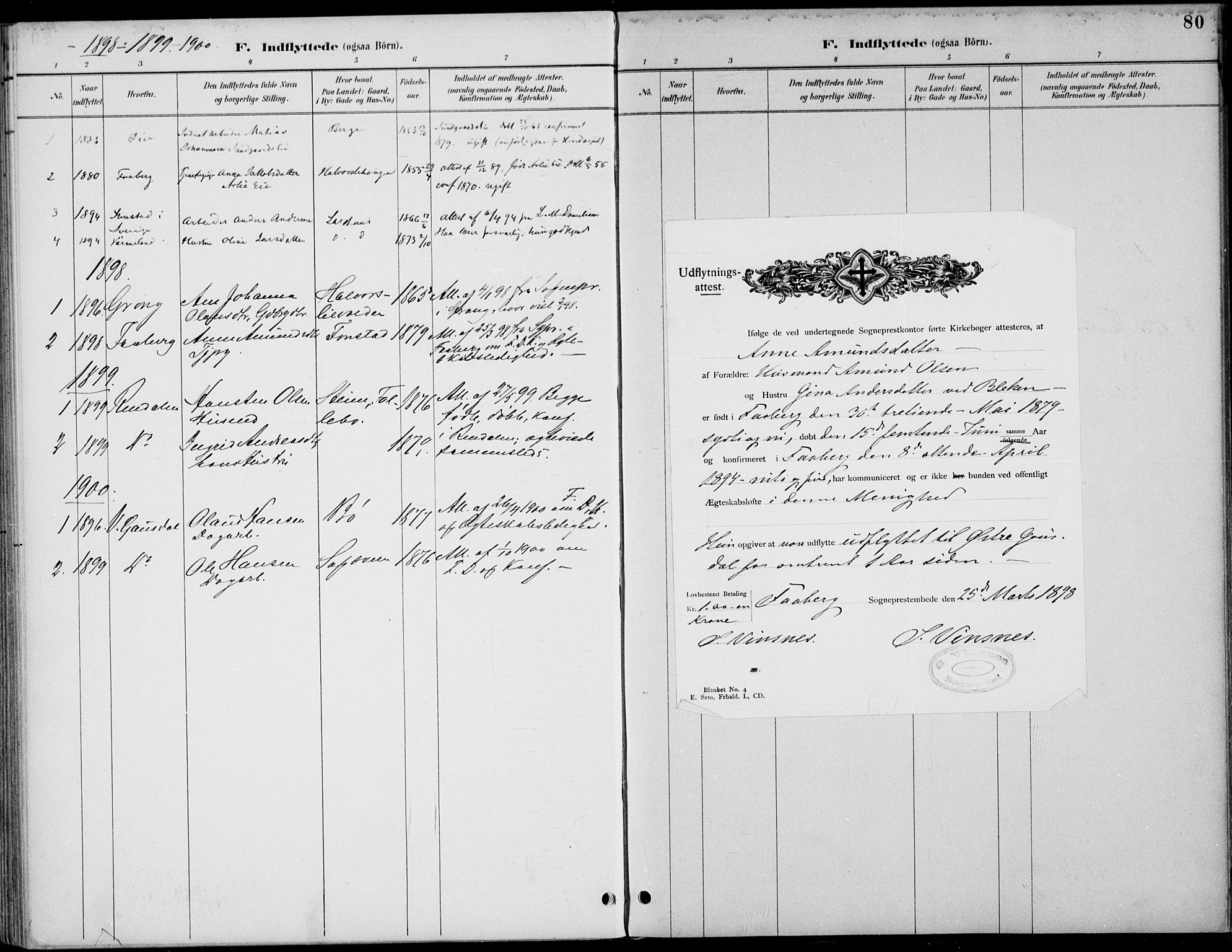 Østre Gausdal prestekontor, SAH/PREST-092/H/Ha/Haa/L0003: Parish register (official) no. 3, 1887-1901, p. 80
