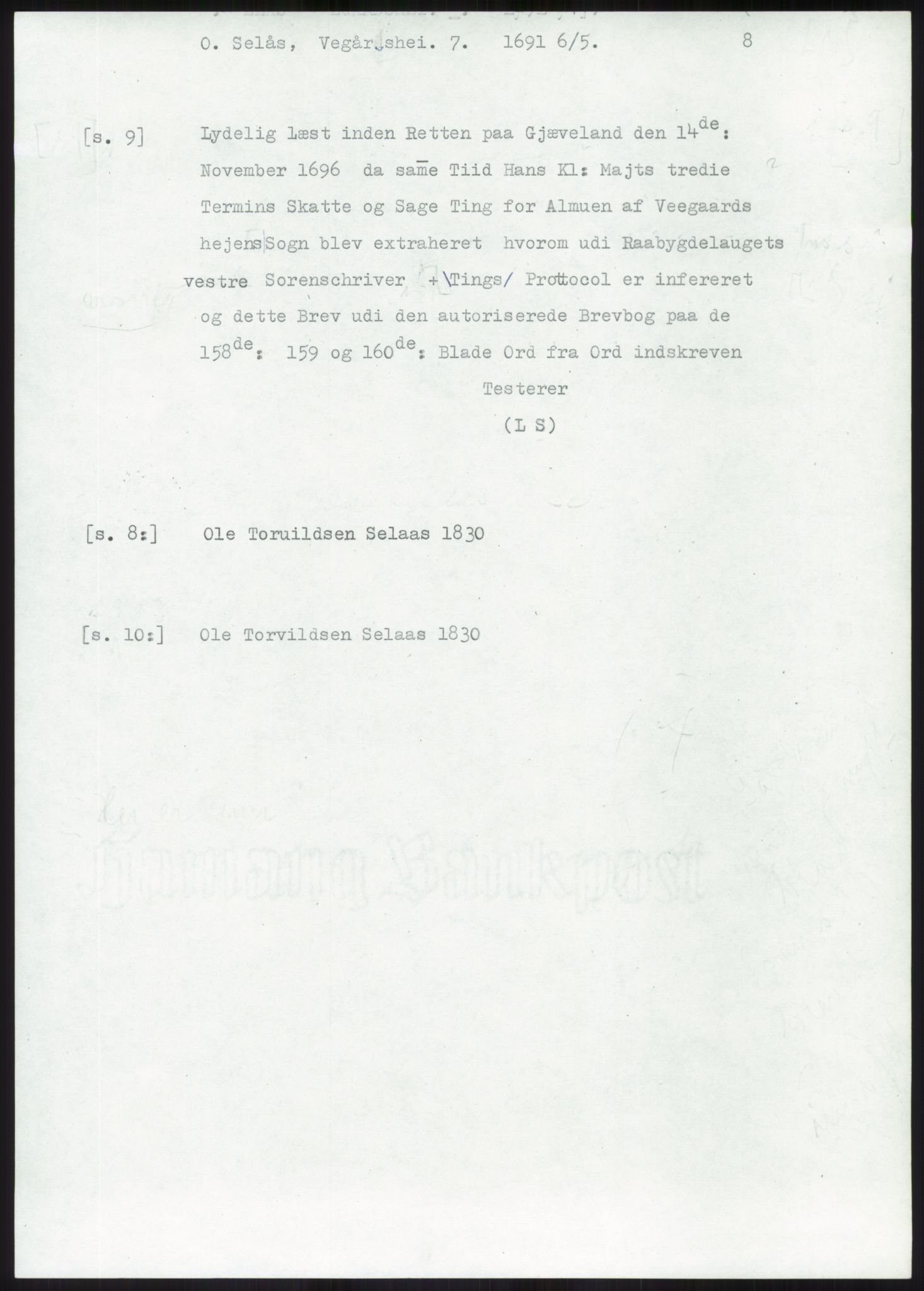 Samlinger til kildeutgivelse, Diplomavskriftsamlingen, AV/RA-EA-4053/H/Ha, p. 1985