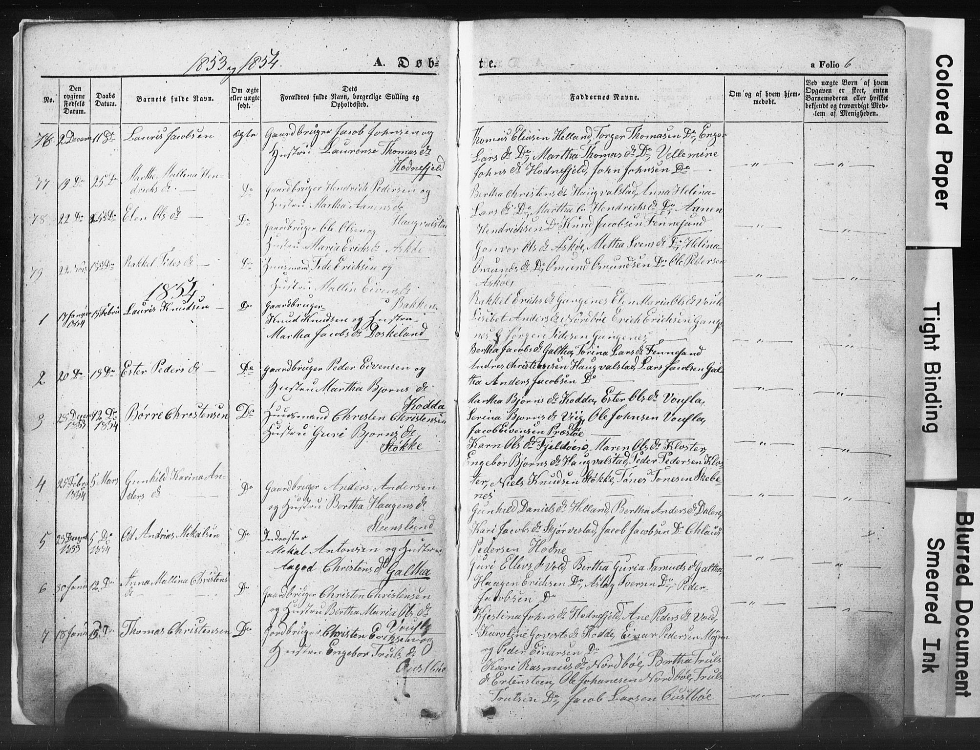 Rennesøy sokneprestkontor, SAST/A -101827/H/Ha/Hab/L0002: Parish register (copy) no. B 2, 1852-1880, p. 6